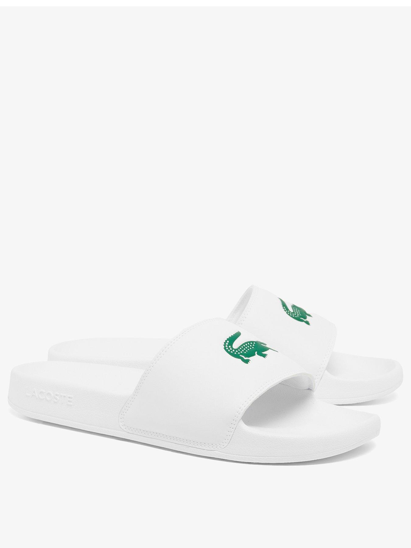Image 2 of 6 of Lacoste Serve Slide 00 Sliders- White
