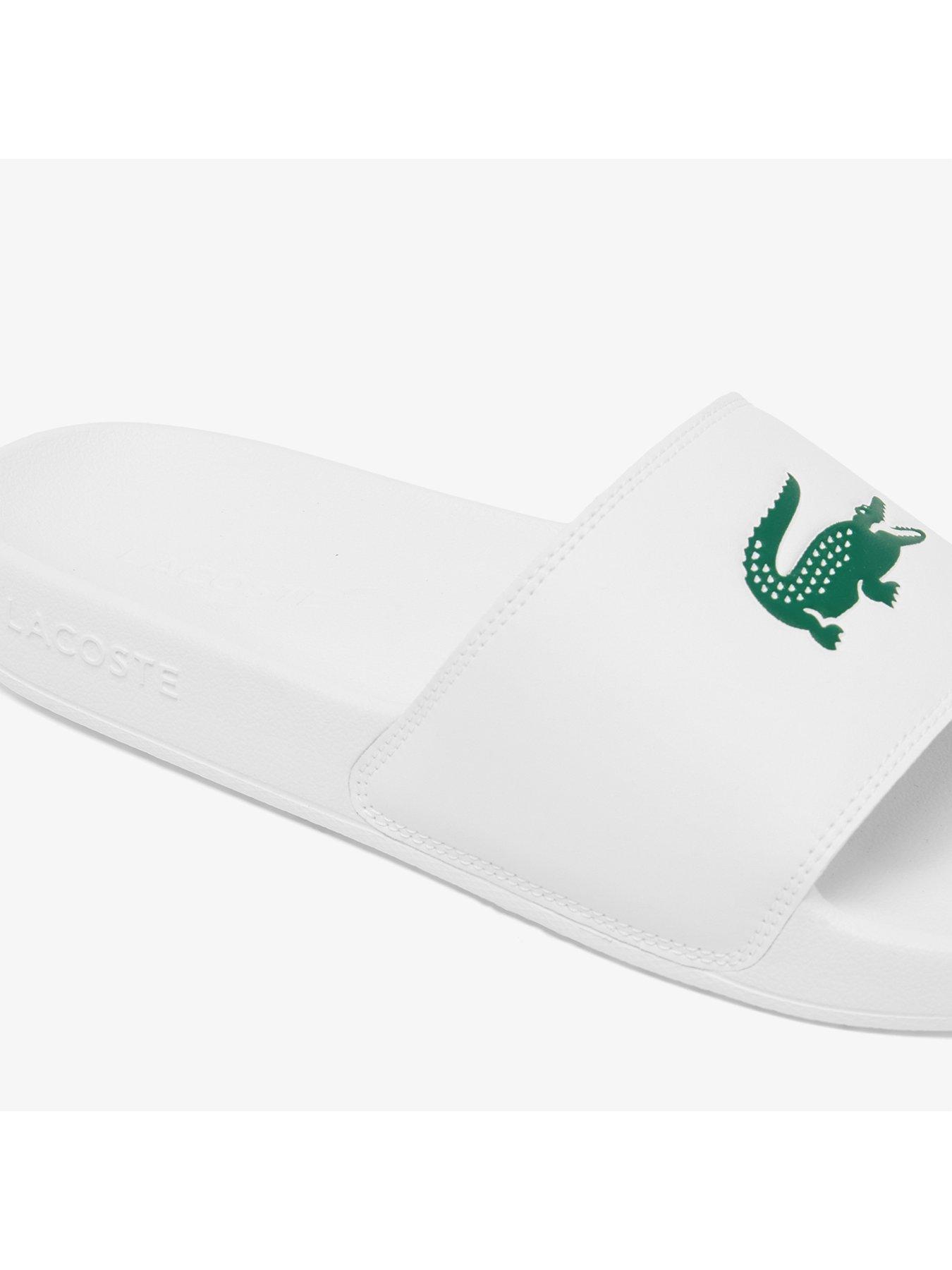 Image 6 of 6 of Lacoste Serve Slide 00 Sliders- White