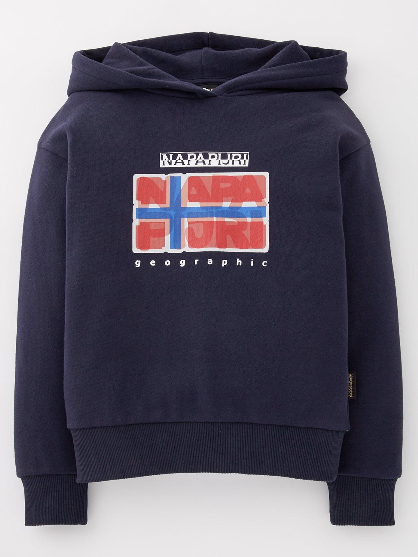 undefined Kids Sella Graphic Overhead Hoodie - Navy - Blue