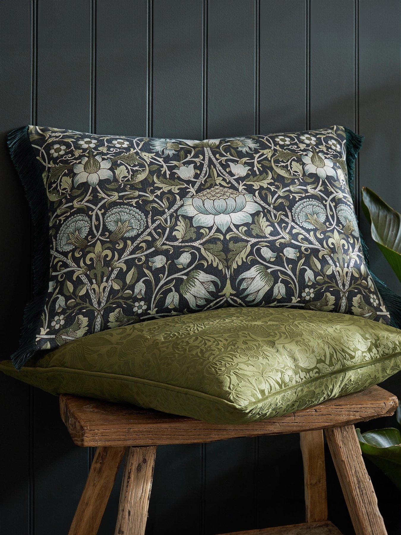 william-morris-at-home-lodden-blue-filled-cushionnbsp