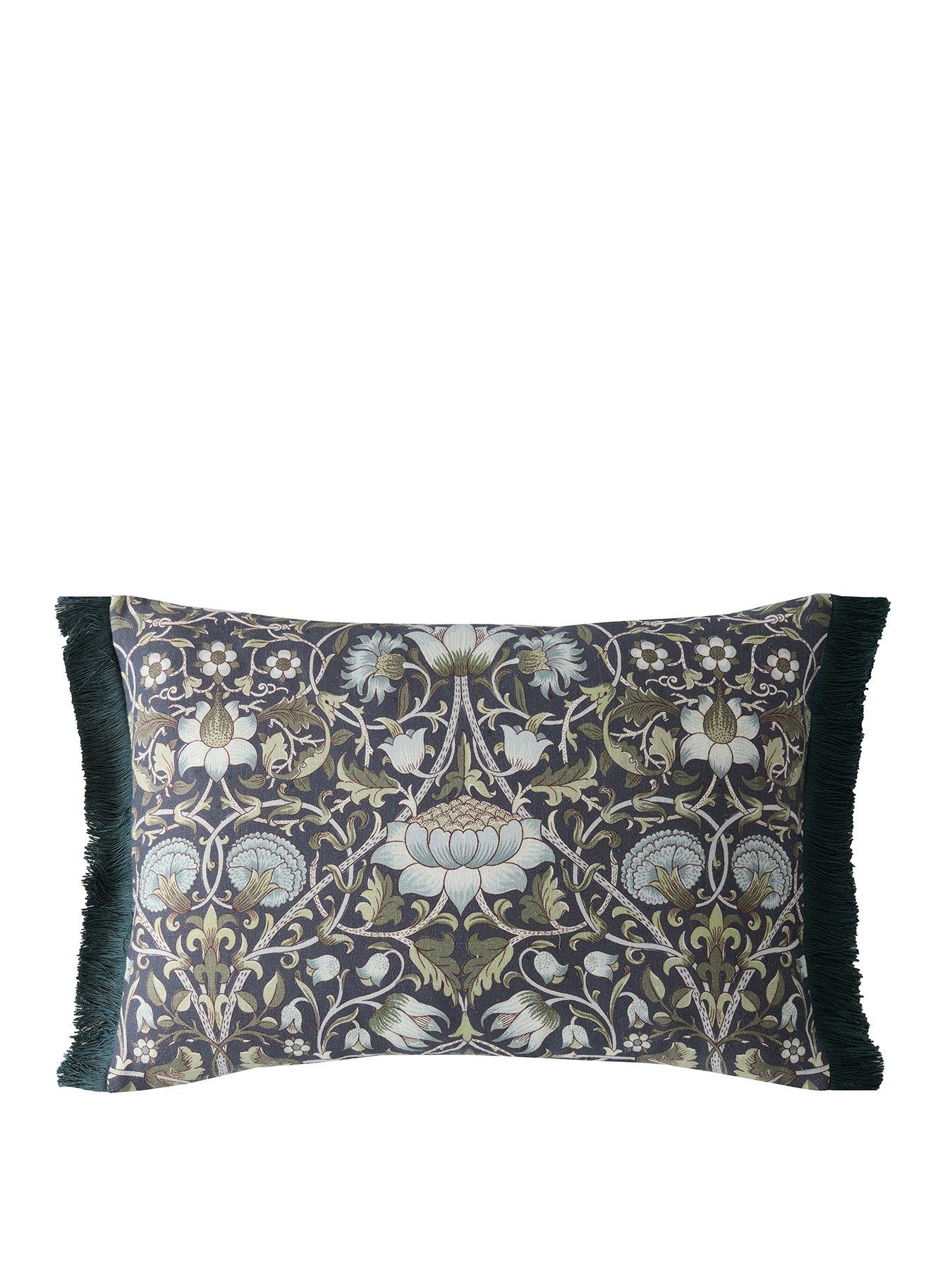 william-morris-at-home-lodden-blue-filled-cushionnbspstillFront