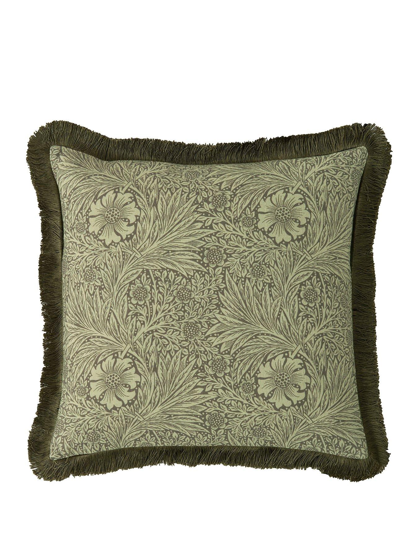 william-morris-at-home-marigold-olive-filled-cushionstillFront