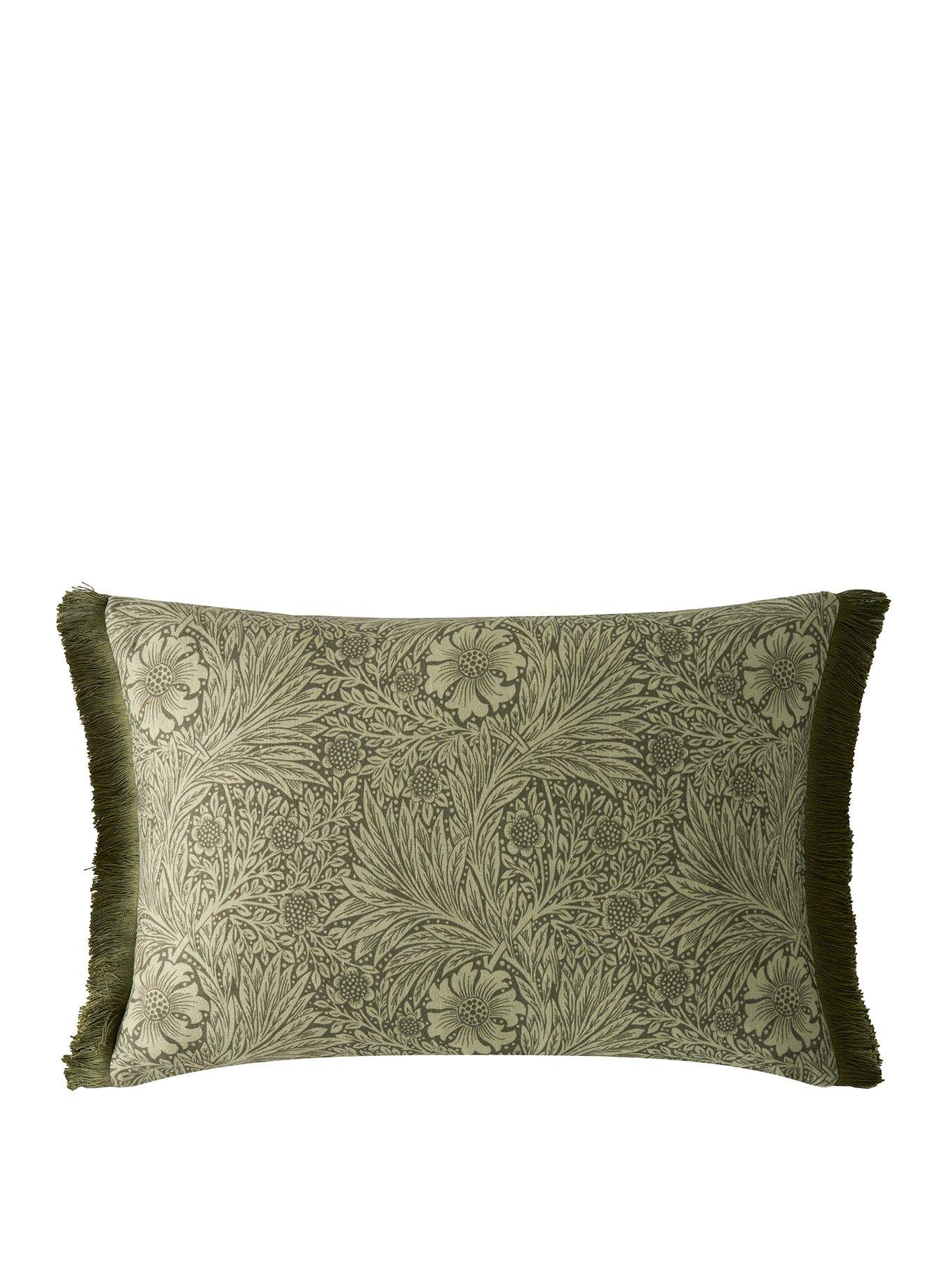 william-morris-at-home-marigold-olive-filled-cushionnbspstillFront