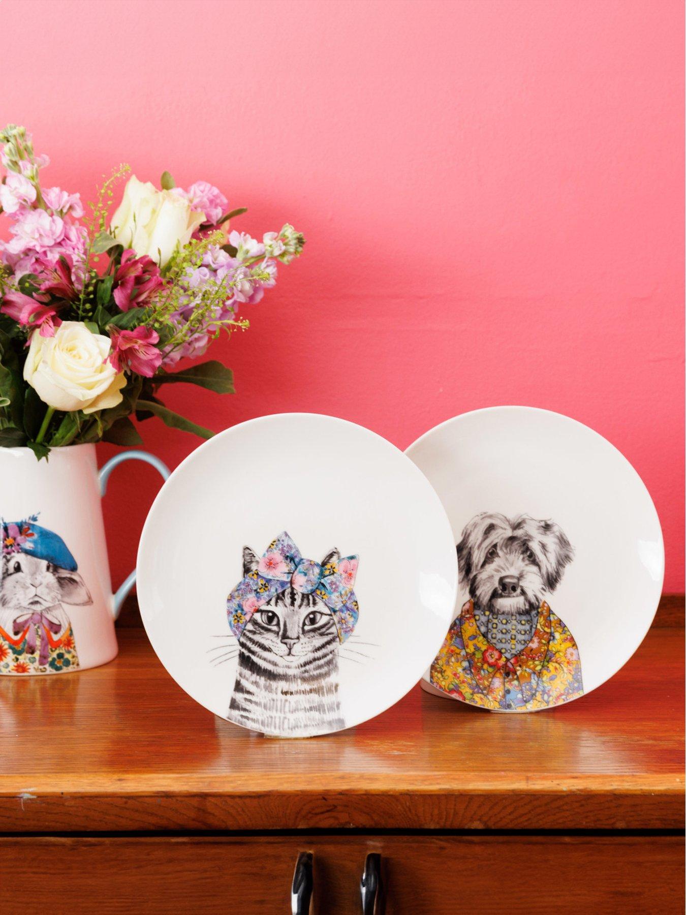 Image of Mikasa Mikasa X Tipperleyhill Fine China Side Plates, Set Of Two, 21cm