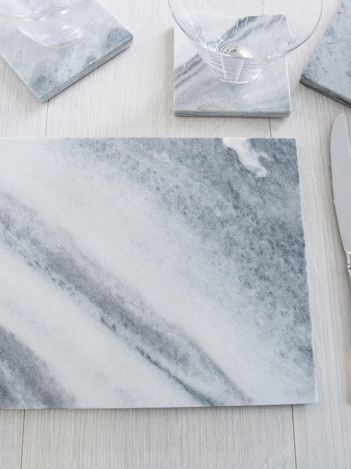 undefined Creative Tops Naturals Marble Pack Of 2 Mats, 29.5x21cm
