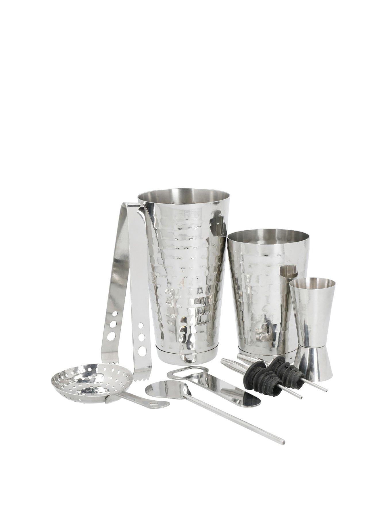 barcraft-barcraft-stainless-steel-boston-cocktail-set-hammered-finish-8-piecesstillFront