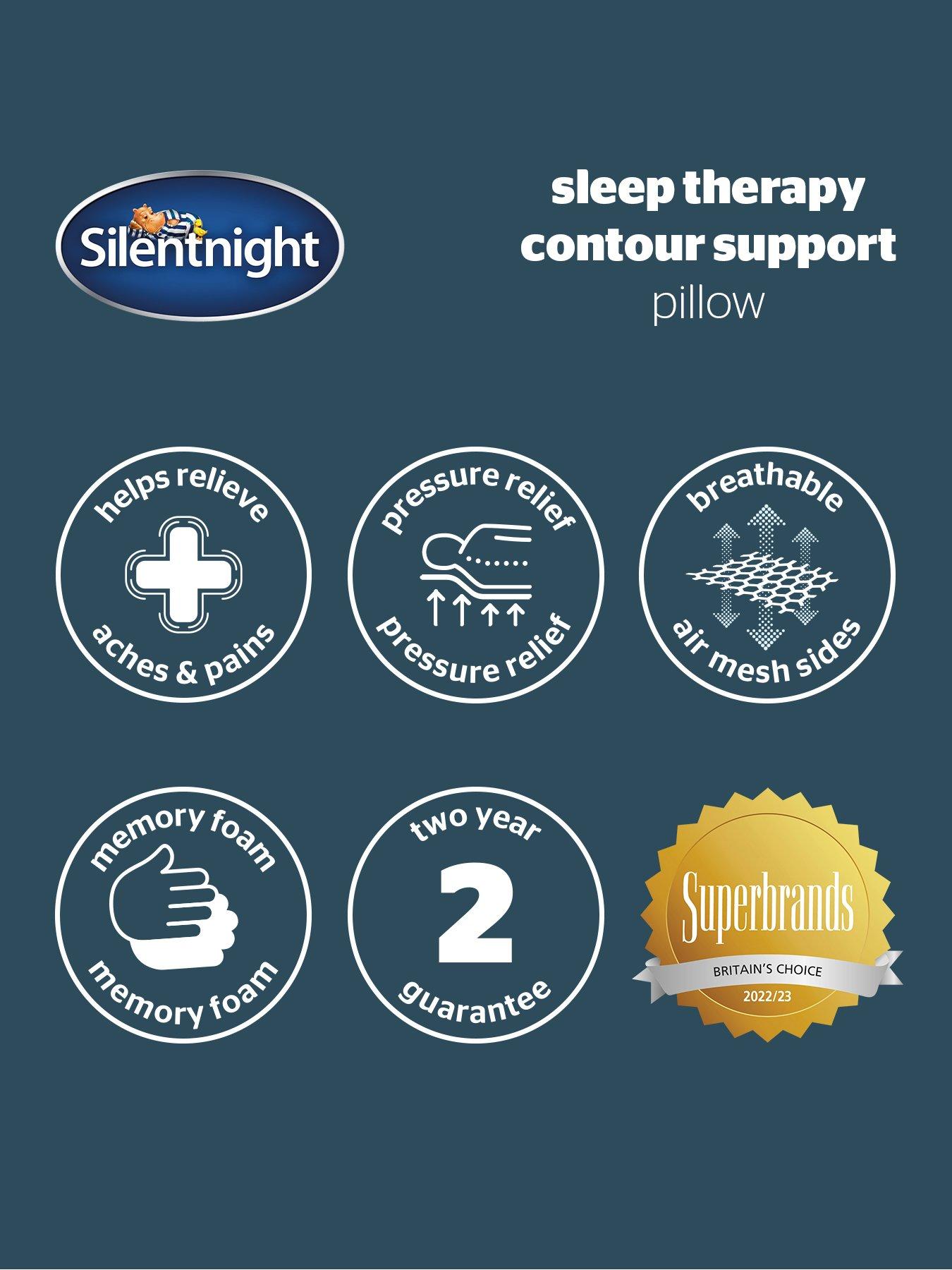 Image 7 of 7 of Silentnight Sleep Therapy Contour Pillow
