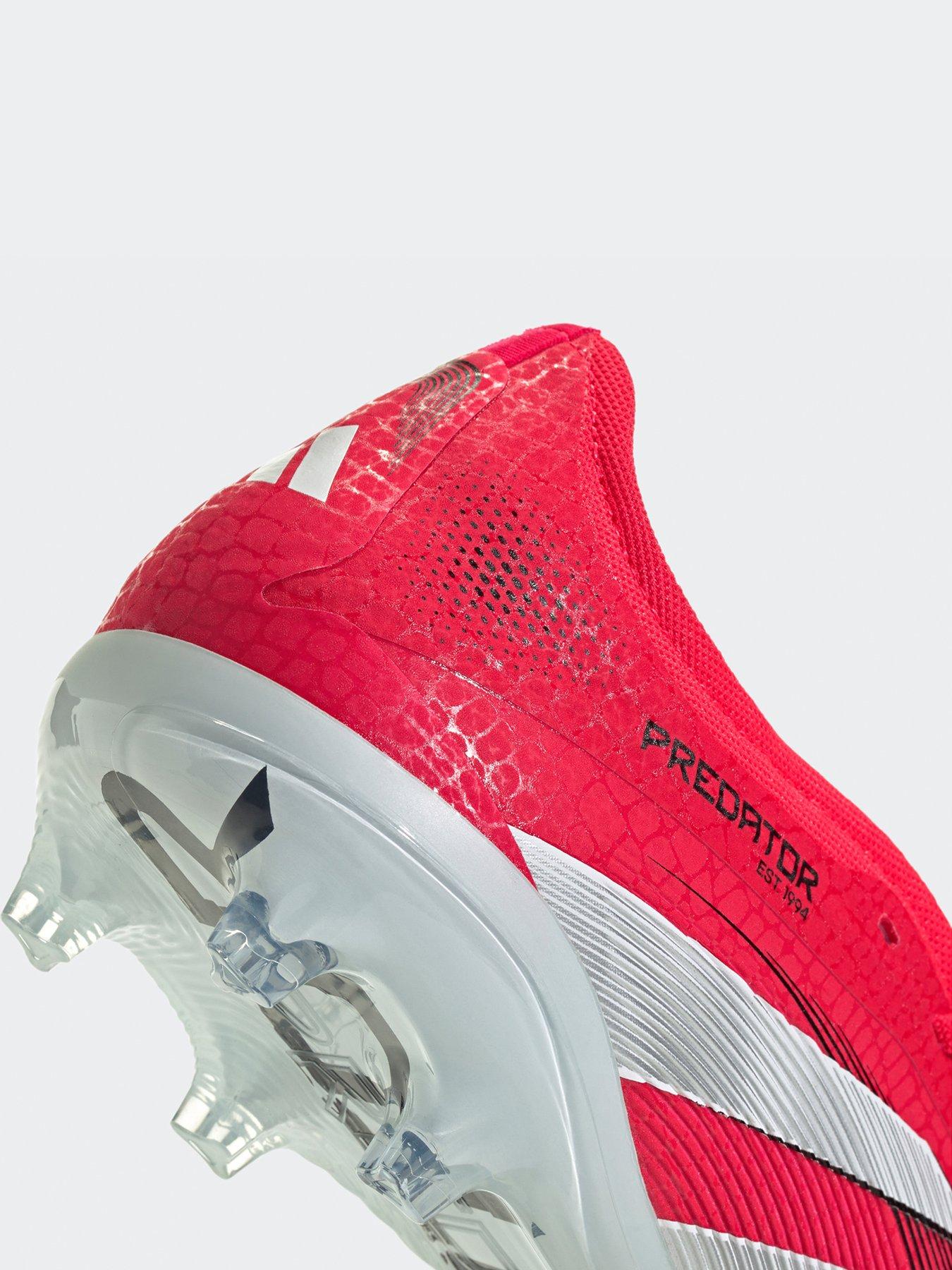 Image 6 of 7 of adidas Mens Predator Pro Fold-Over Tongue Firm Ground Football Boot - Red
