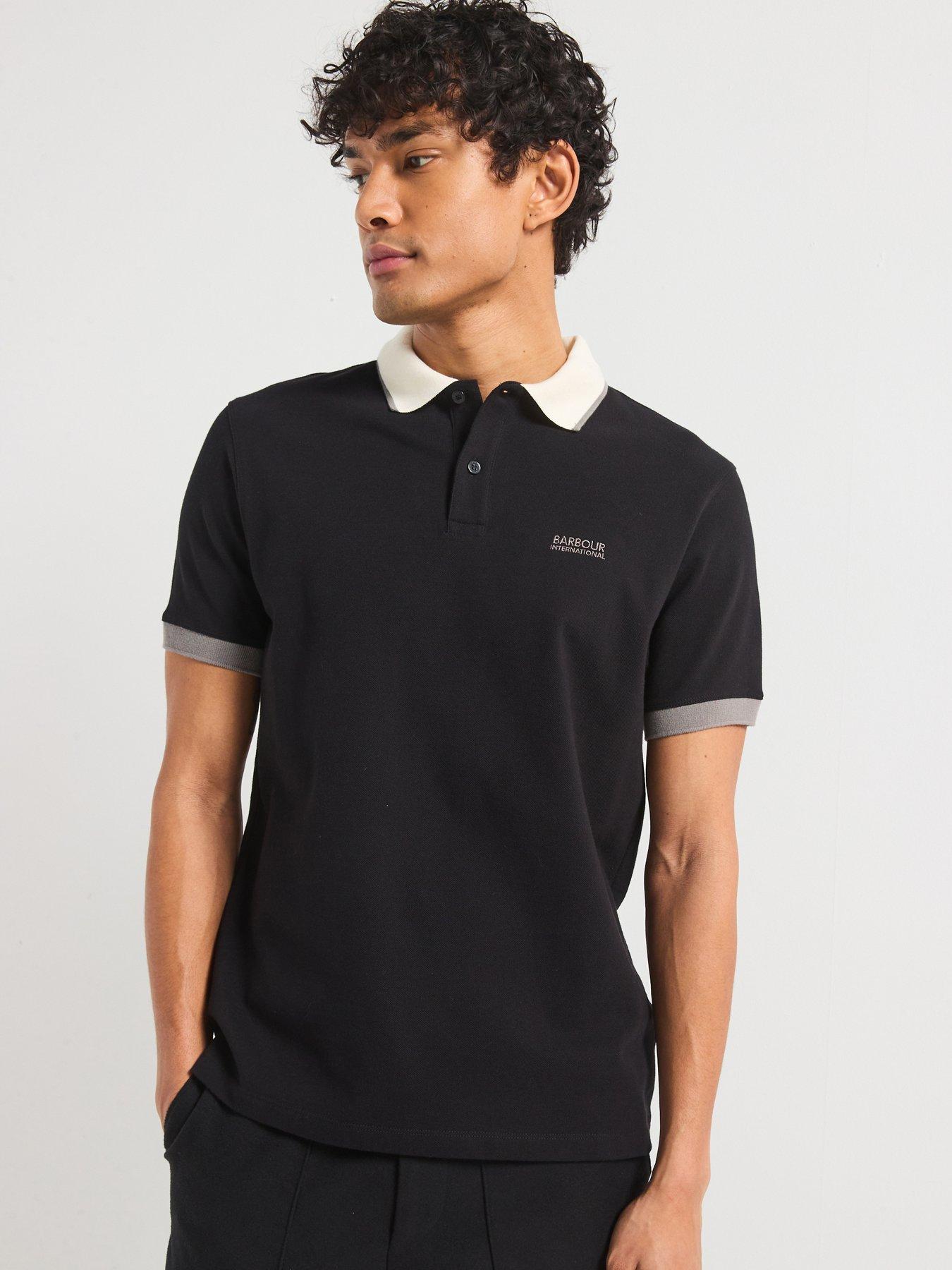 Image 1 of 5 of Barbour International Howall Polo Shirt- Black