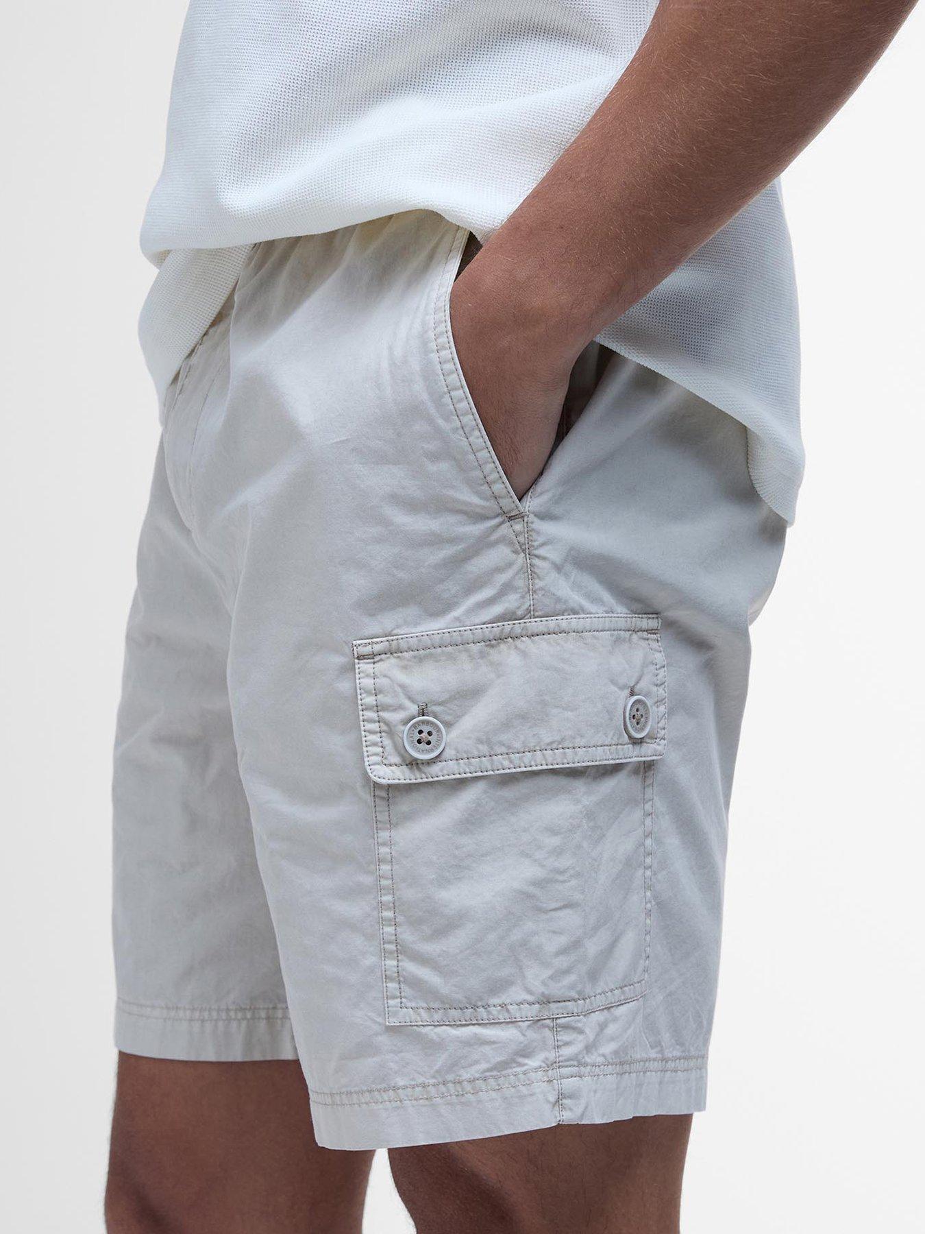 Image 5 of 6 of Barbour International Kenneth Garment Dye Shorts - Cream