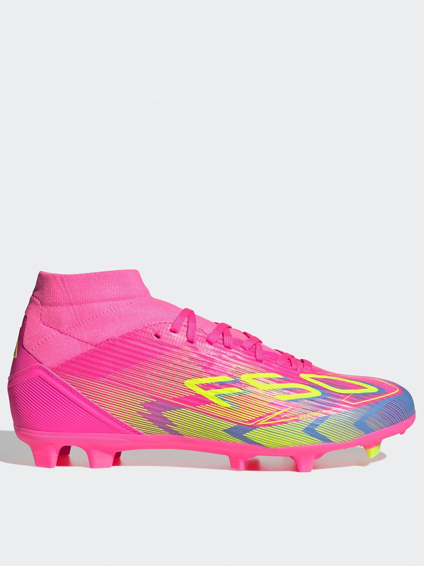 Image of adidas Womens F50 League Mid Firm Ground Football Boot - Yellow