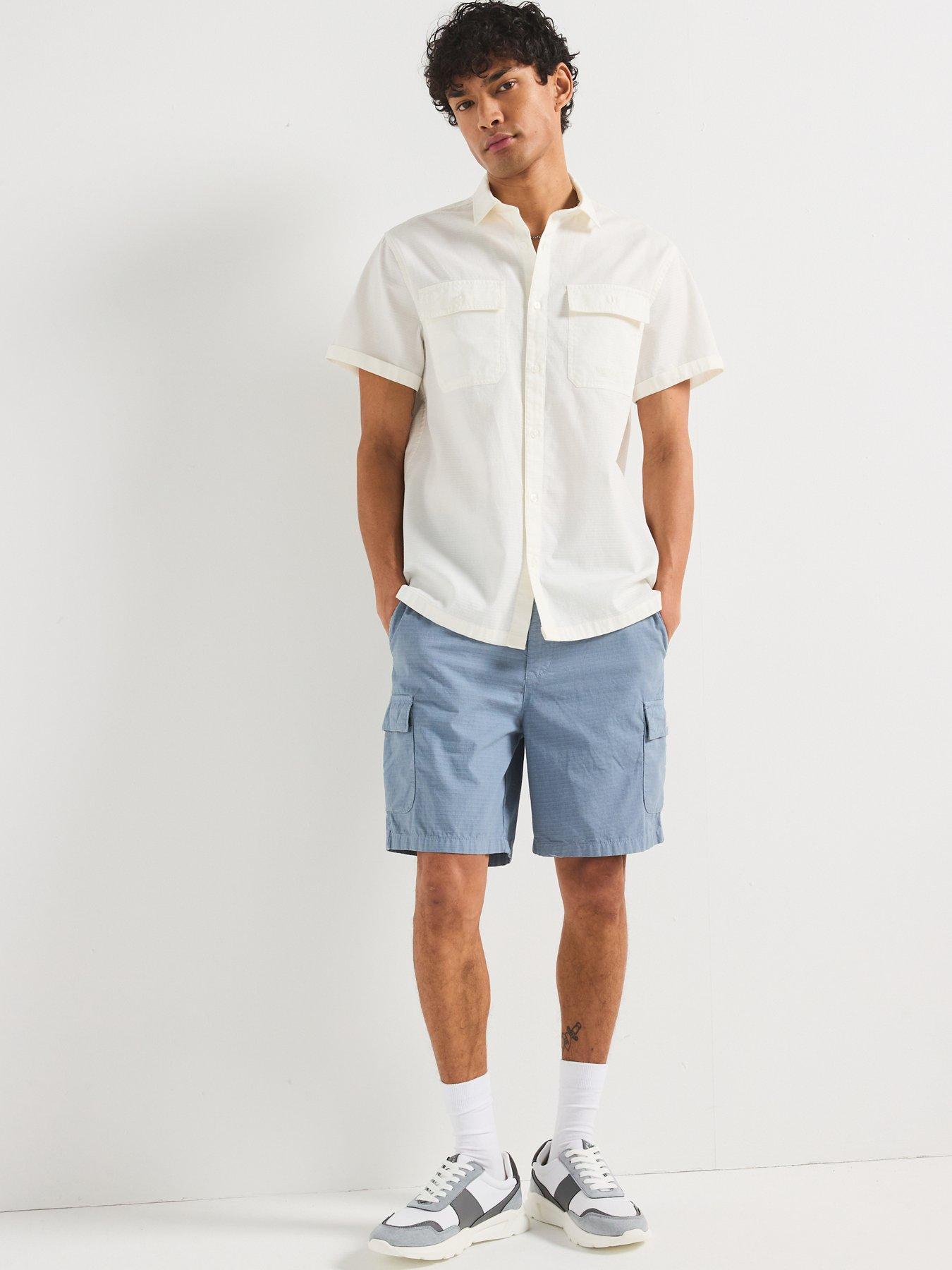 Image 6 of 6 of Barbour International Joshua Jacquard Texture Shirt - White