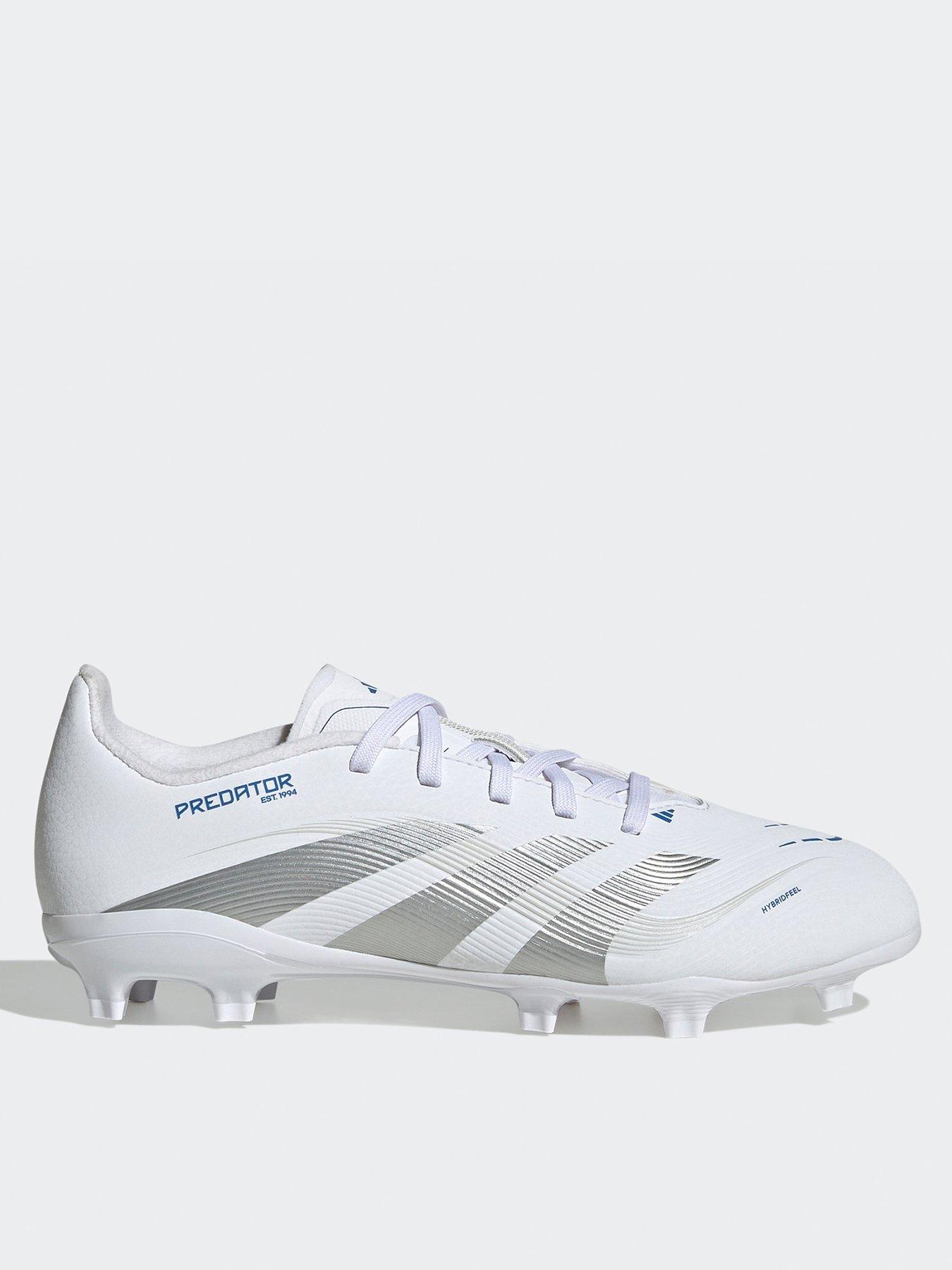 Image 1 of 6 of adidas Junior Predator League Firm Ground Football Boot - White