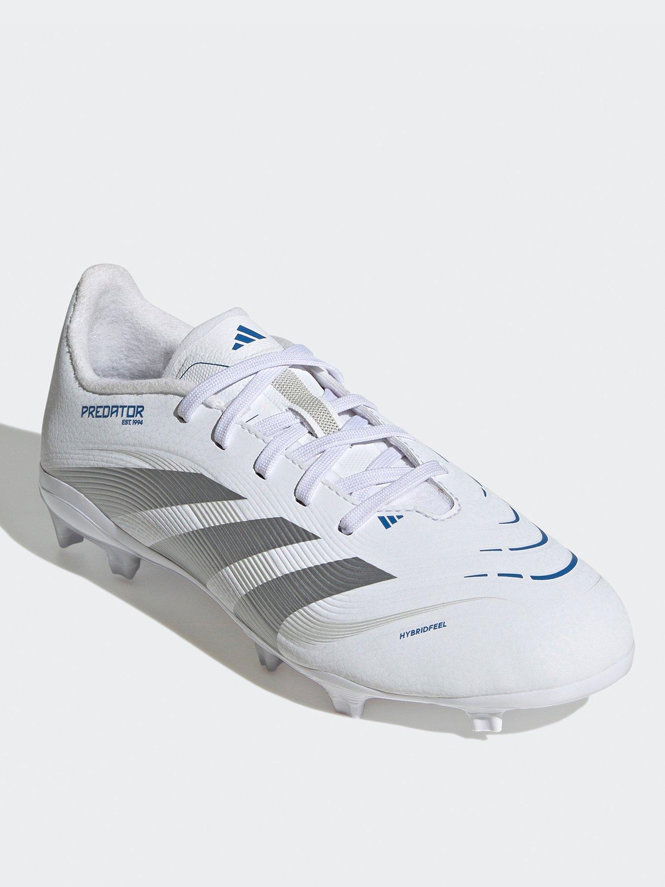 Image 2 of 6 of adidas Junior Predator League Firm Ground Football Boot - White