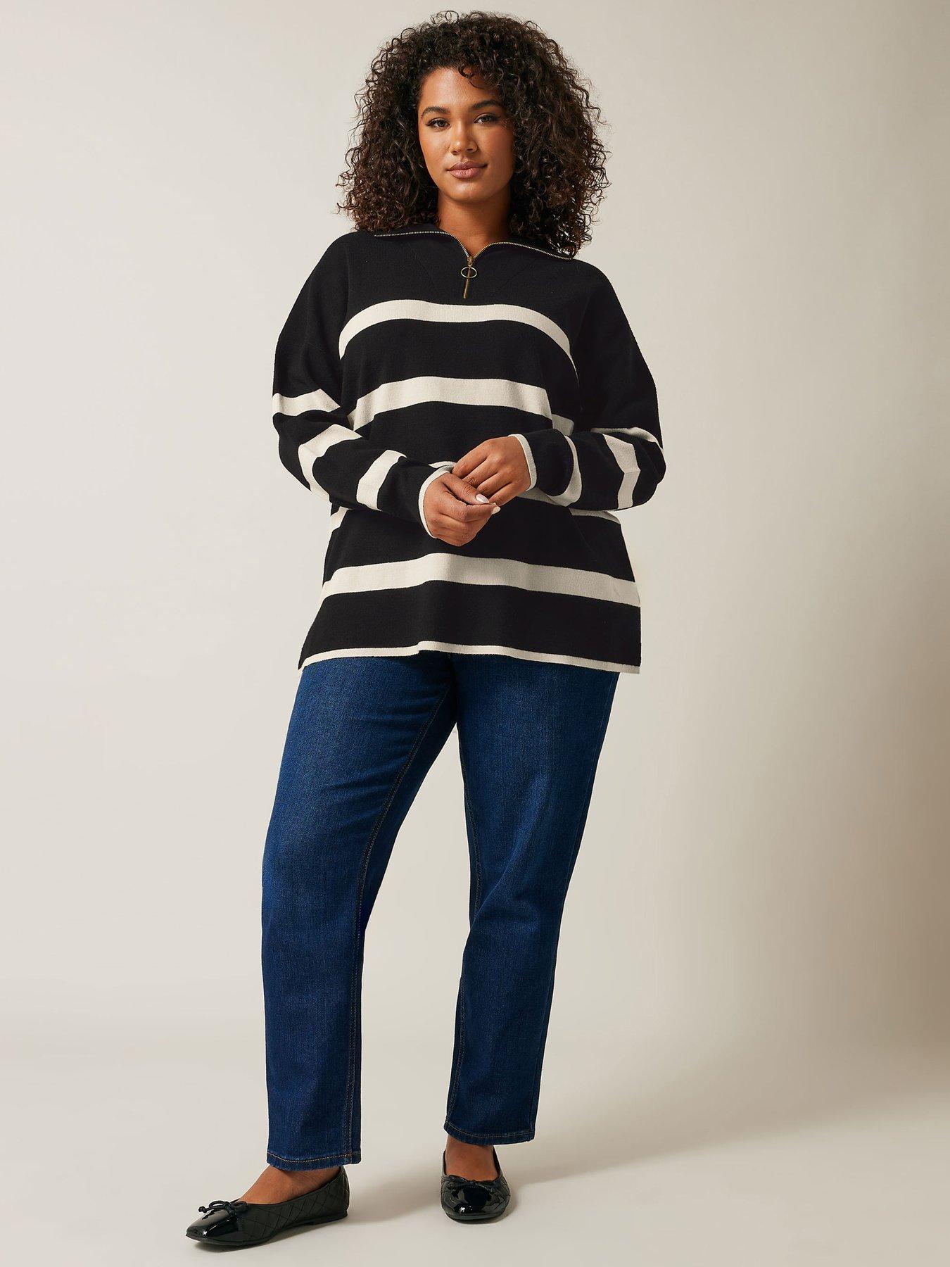 evans-stripe-zip-neck-jumperback