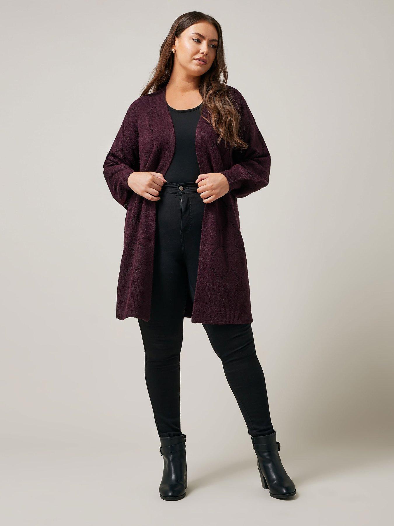 evans-pointelle-longline-cardigan-purpleback