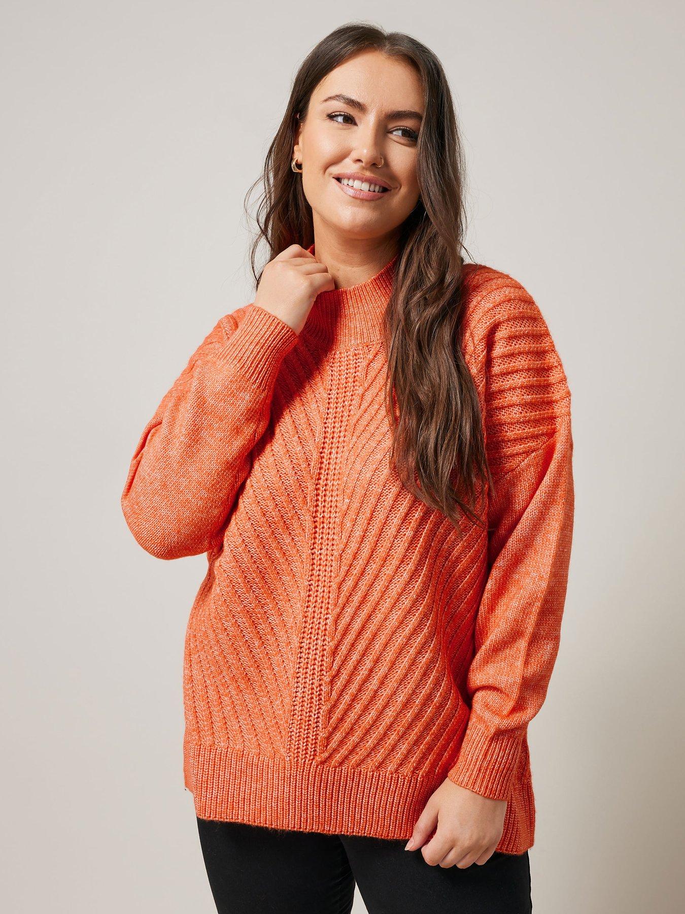 evans-roll-neck-jumper-orange