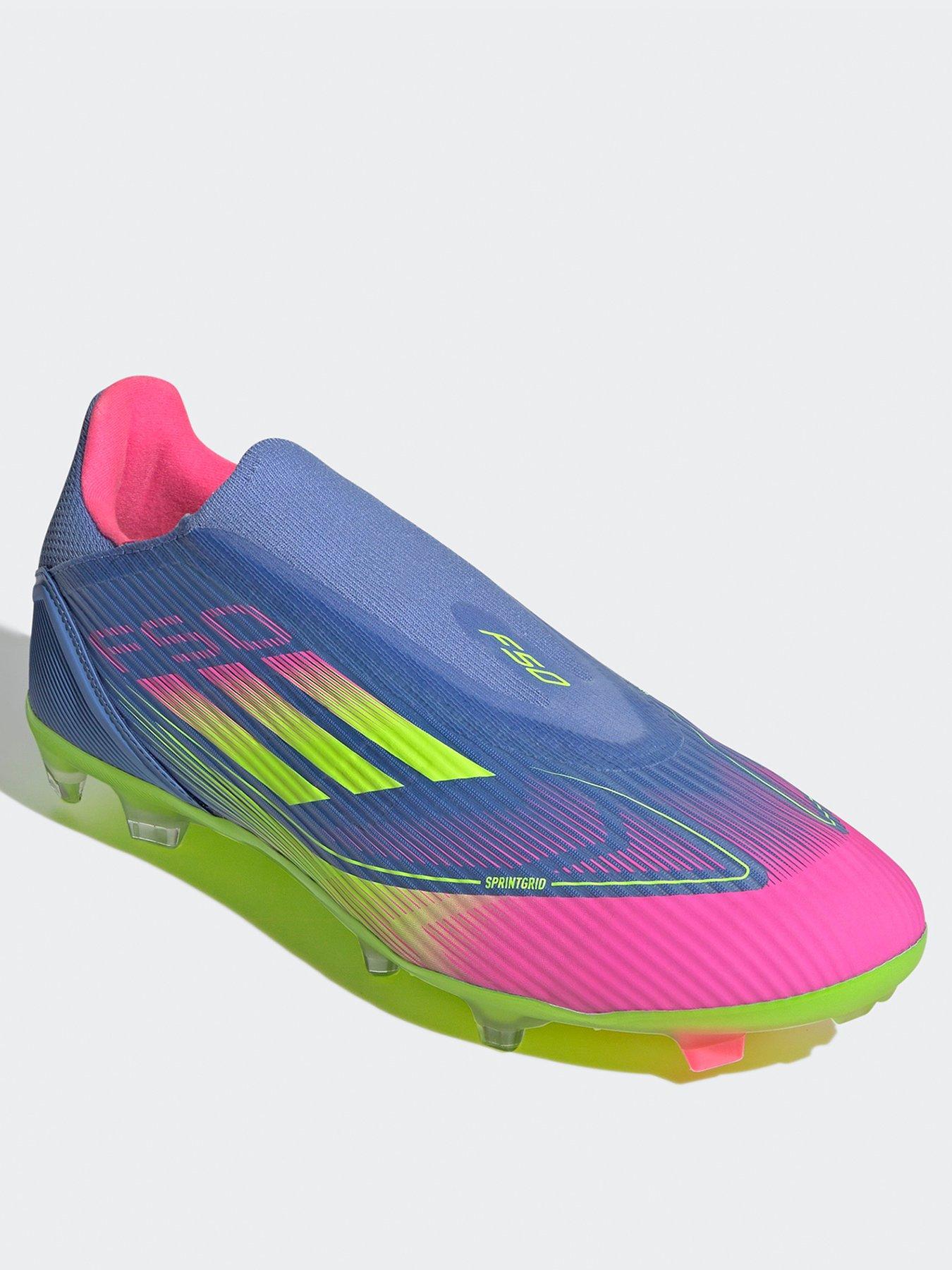 Image 2 of 6 of adidas Mens F50 League Laceless Firm Ground Football Boot - Blue