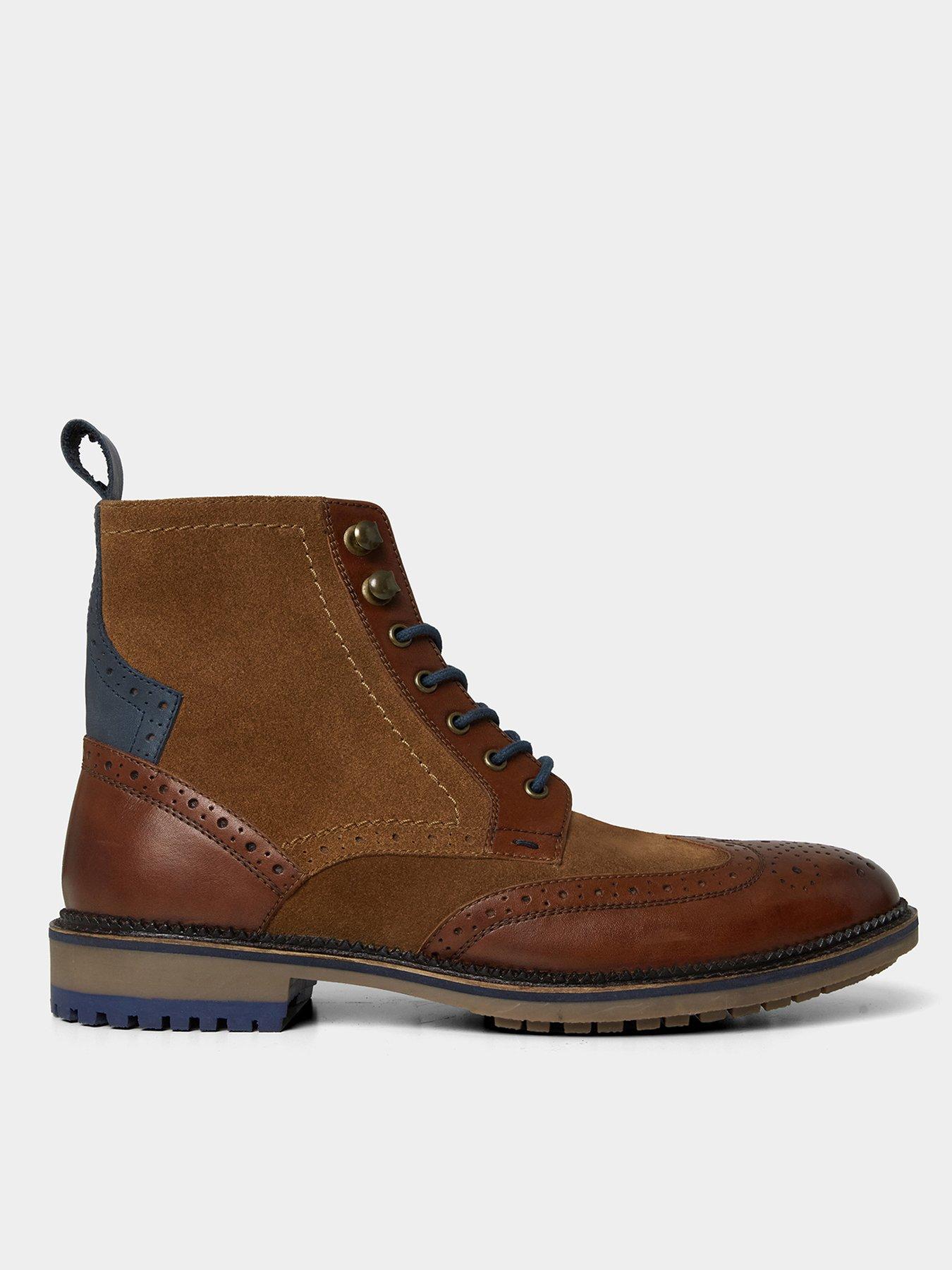 joe-browns-joe-browns-suede-and-leather-brogue-ankle-boots