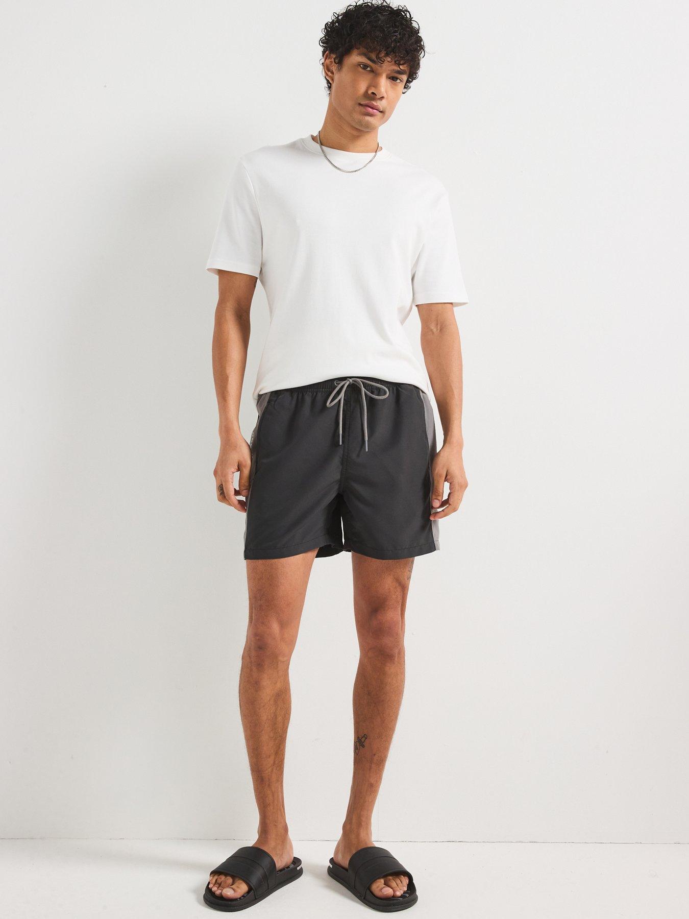 Image 5 of 5 of Barbour International Panel Logo Swim Shorts - Black