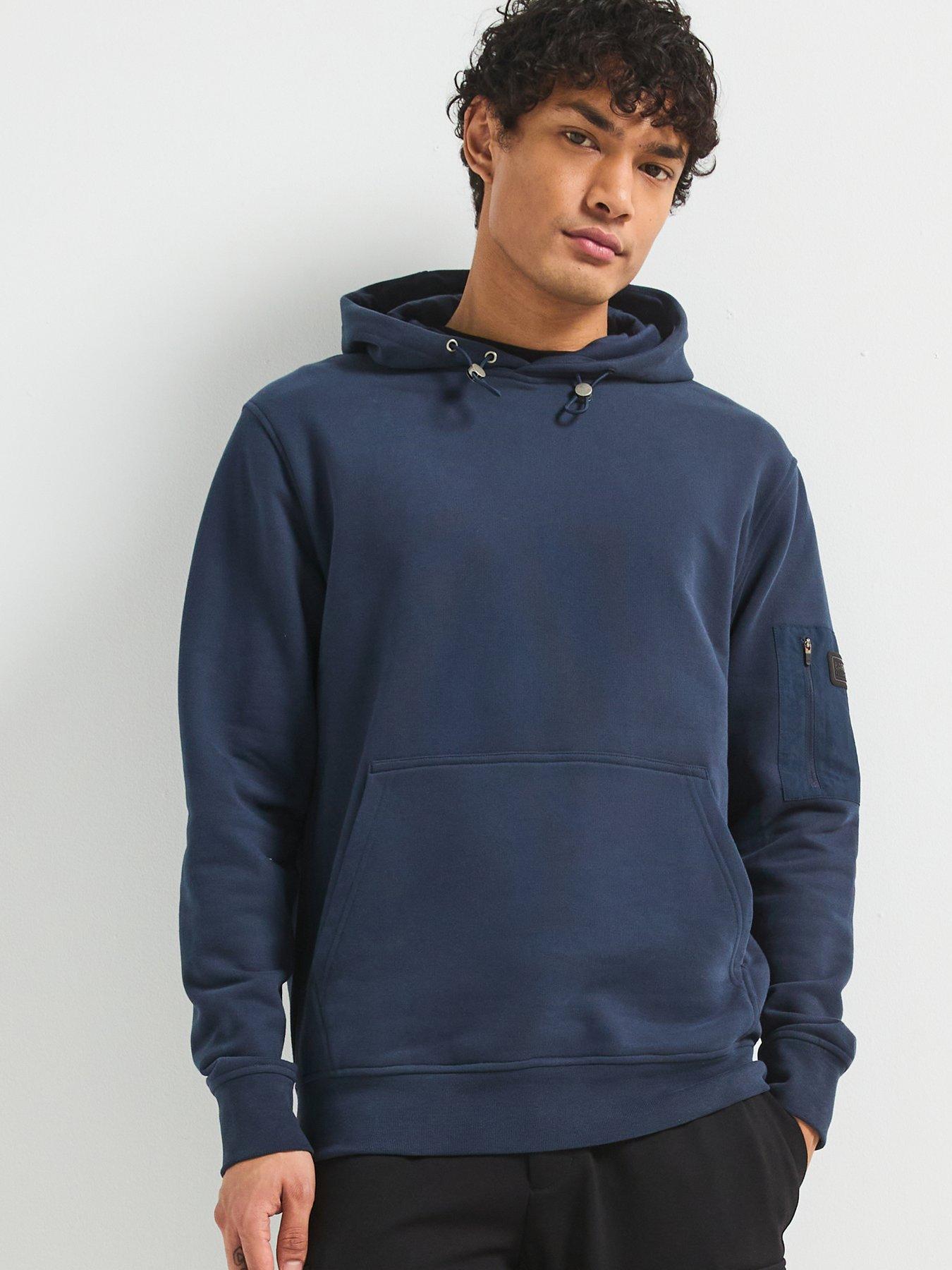 Image 1 of 6 of Barbour International Ewan Pullover Hoodie - Navy