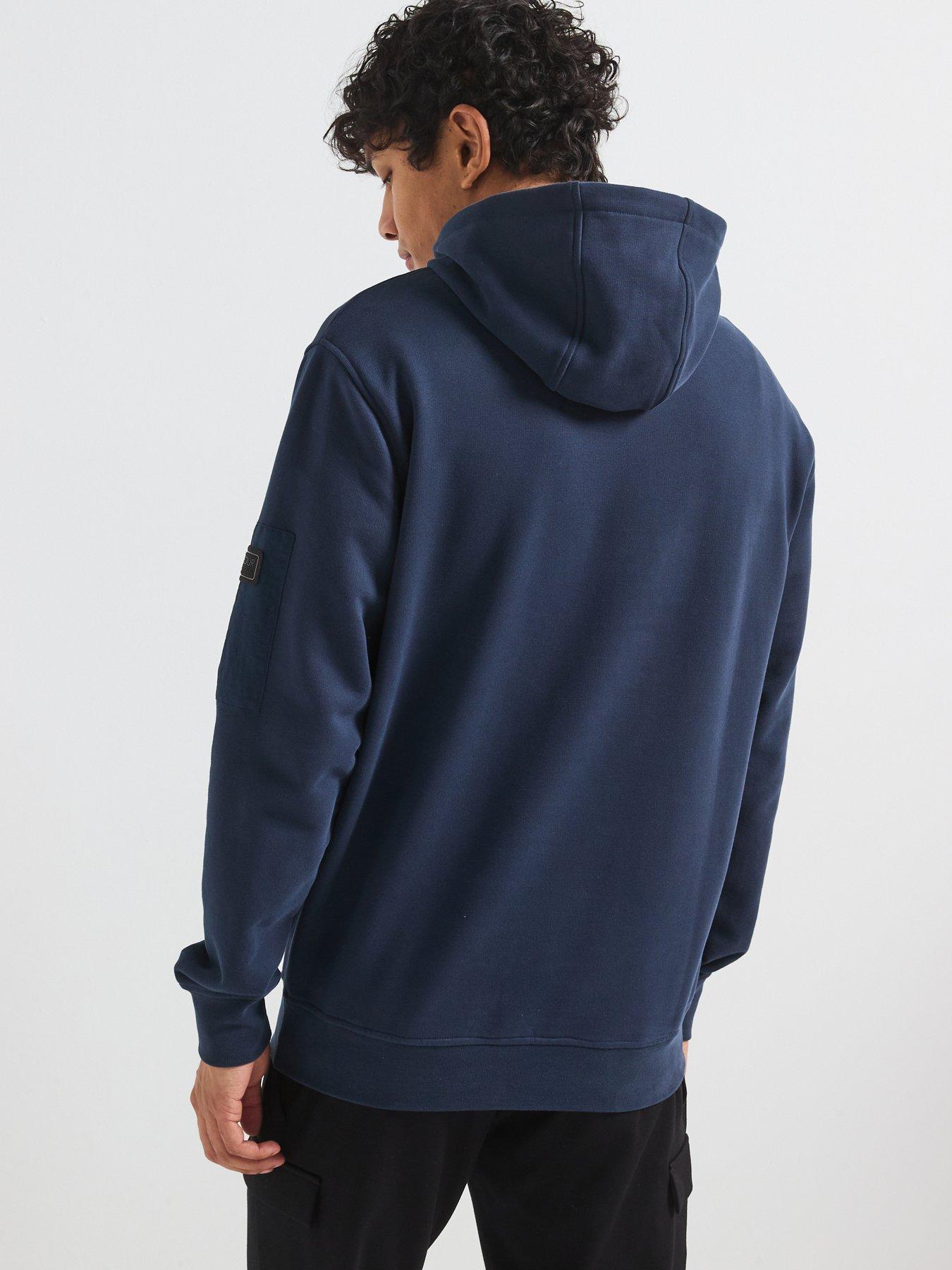 Image 2 of 6 of Barbour International Ewan Pullover Hoodie - Navy