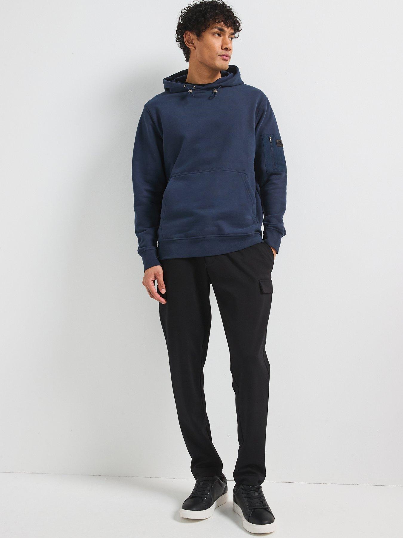 Image 3 of 6 of Barbour International Ewan Pullover Hoodie - Navy