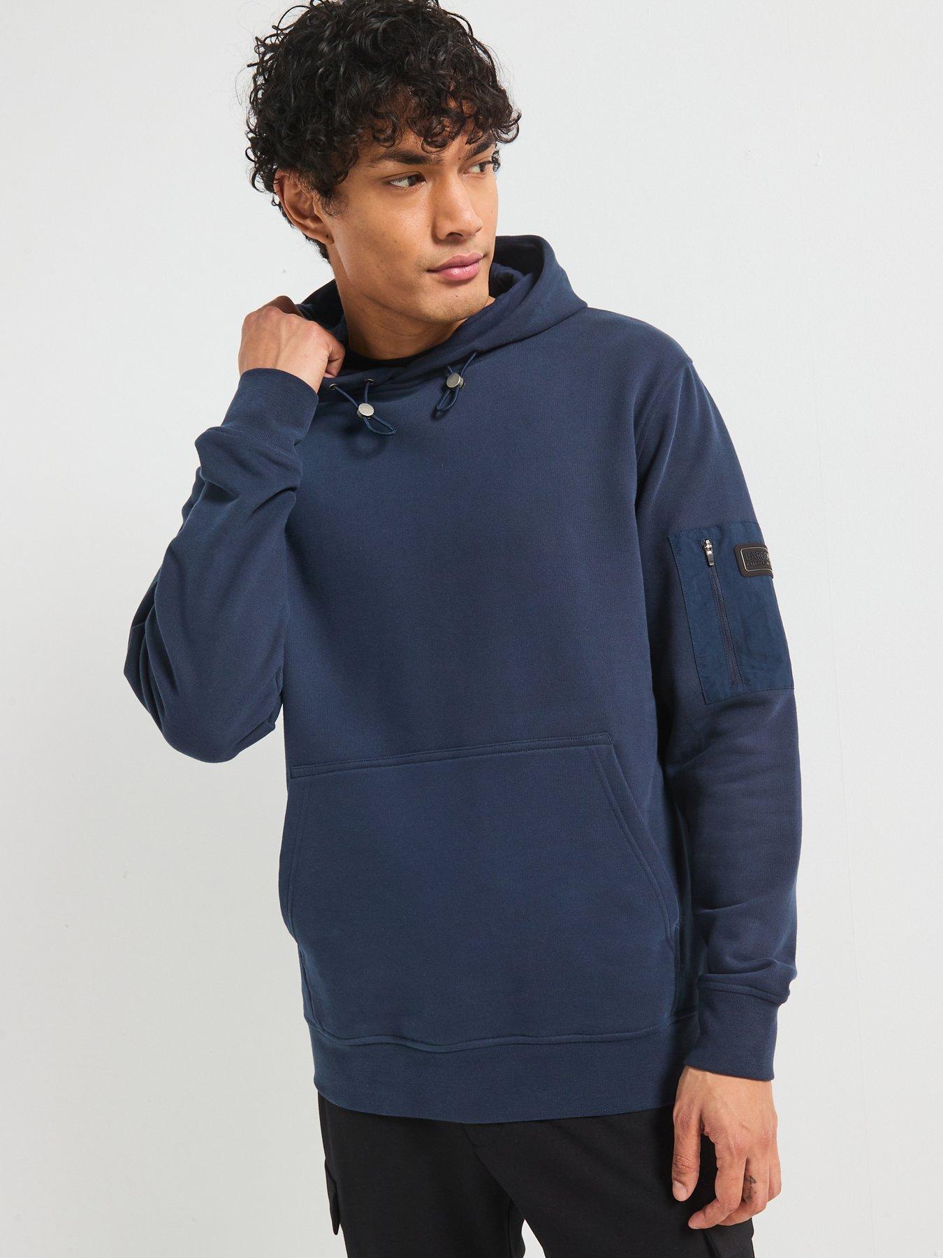 Image 4 of 6 of Barbour International Ewan Pullover Hoodie - Navy