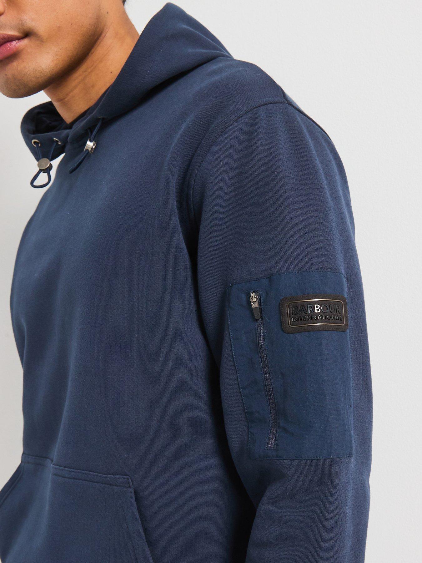 Image 5 of 6 of Barbour International Ewan Pullover Hoodie - Navy