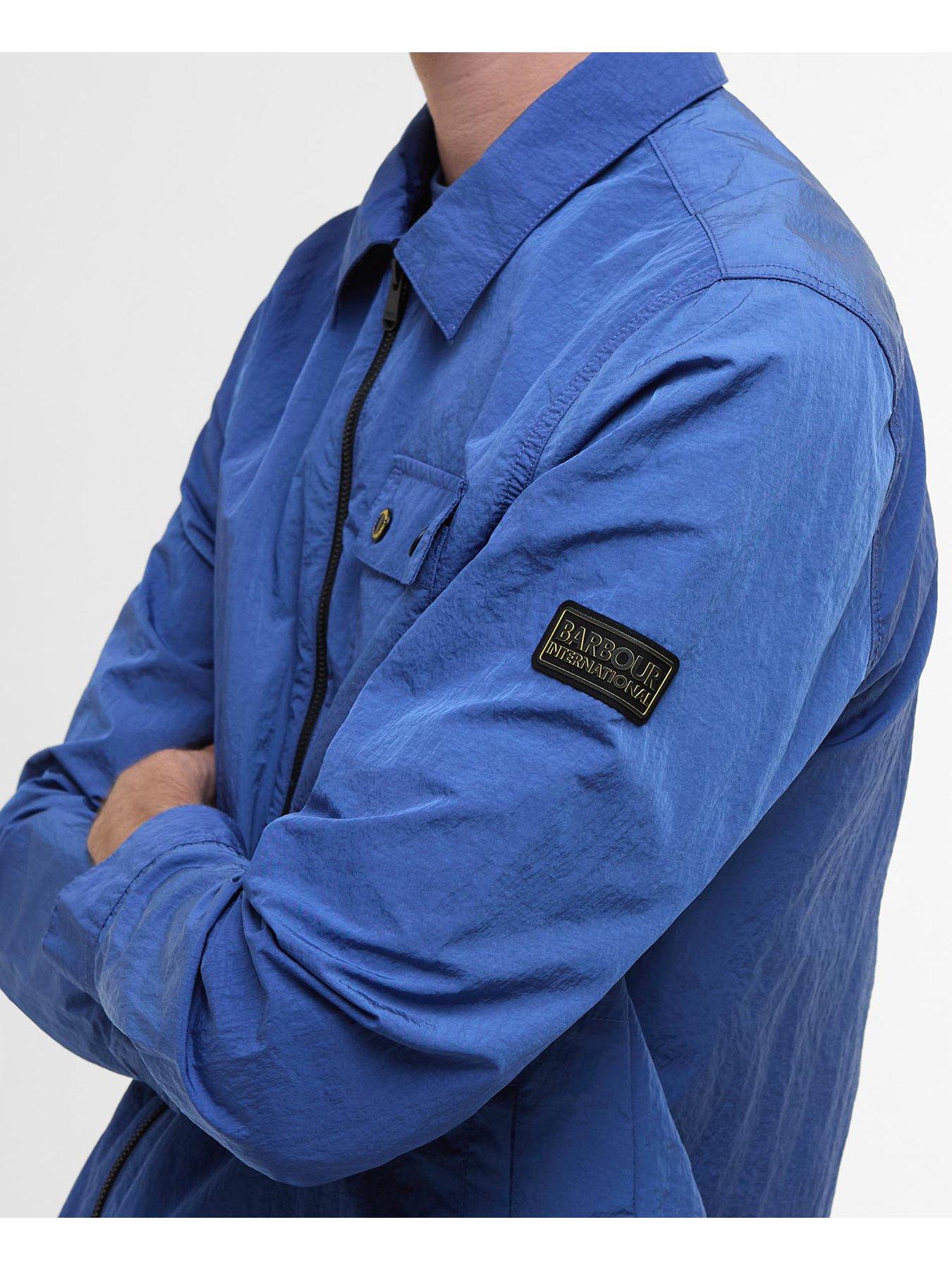 Image 6 of 6 of Barbour International Inline Zipped Overshirt - Blue