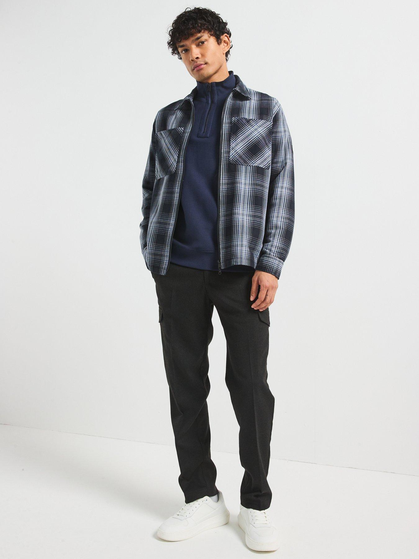 Image 3 of 6 of Barbour International Barbour International Arne Checked Overshirt- Black