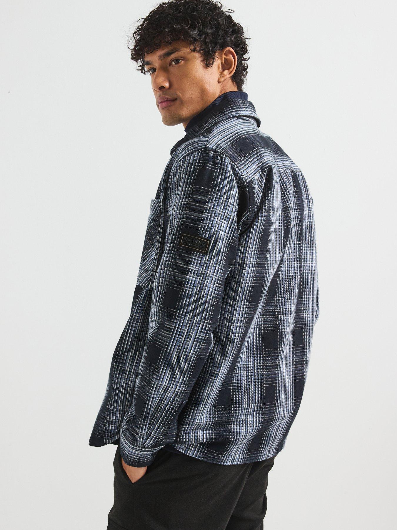 Image 5 of 6 of Barbour International Barbour International Arne Checked Overshirt- Black