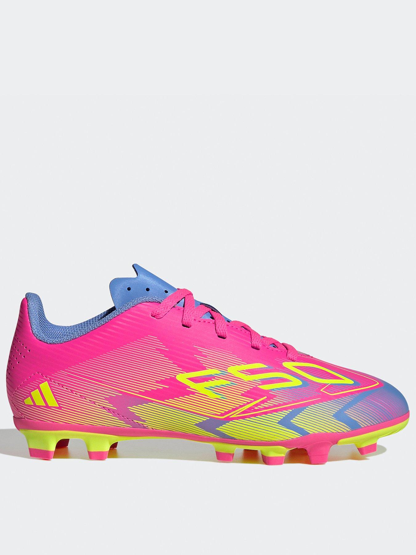 Image 1 of 6 of adidas Junior F50 Club Firm Ground Football Boot - Yellow
