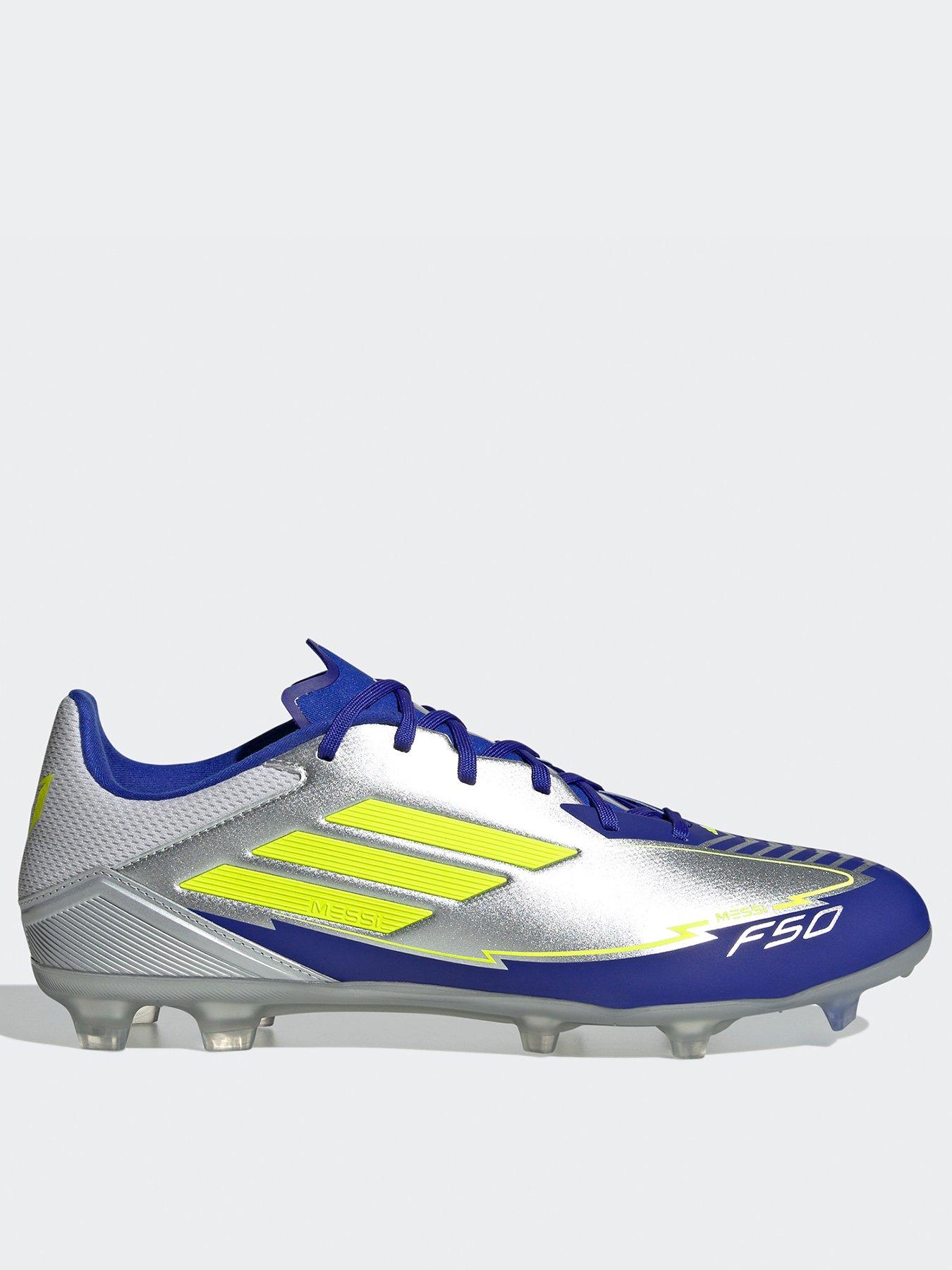 adidas Mens F50 League Messi Firm Ground Football Boots - Silver