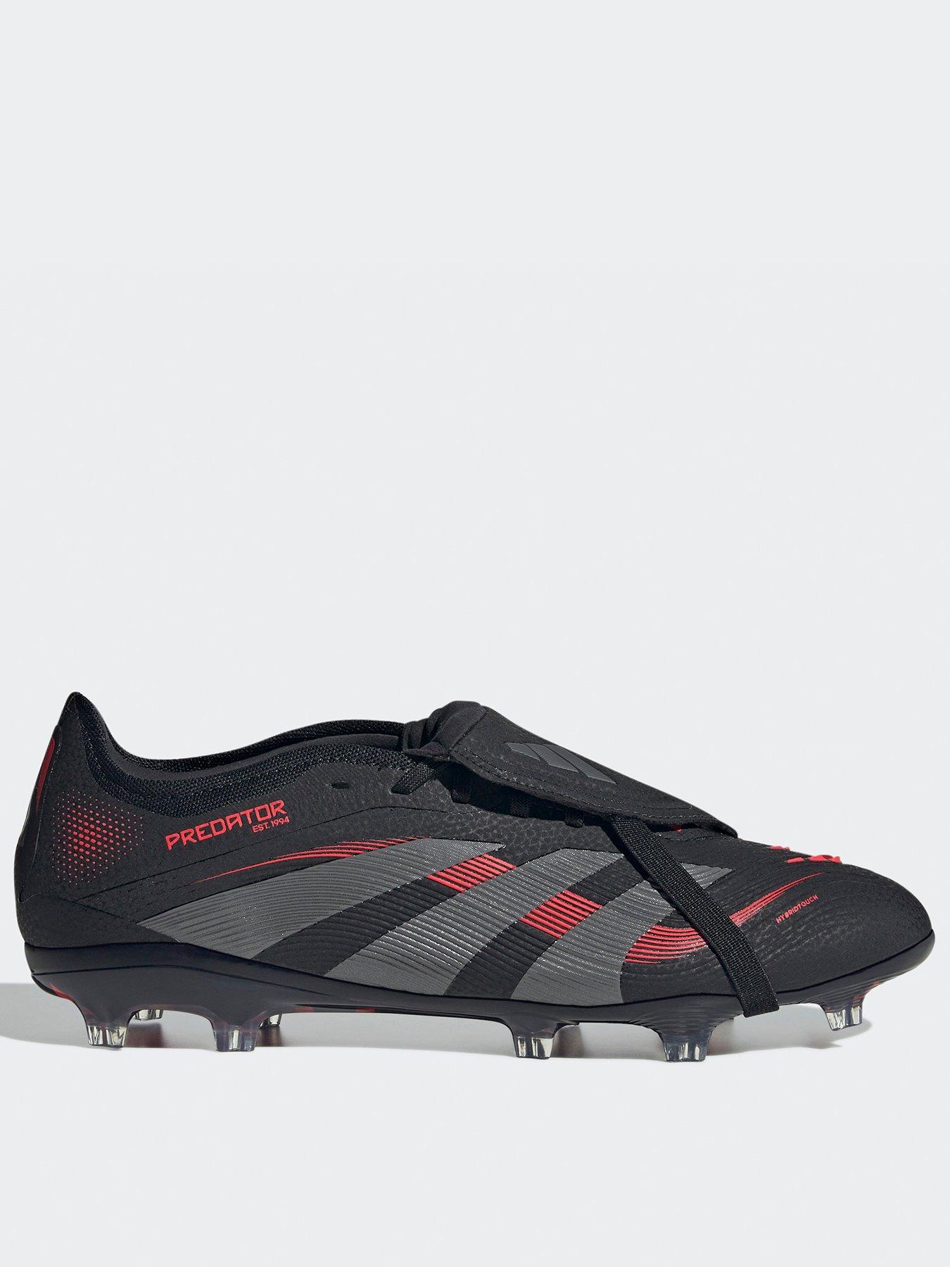 adidas Mens Predator Pro Fold-Over Tongue Firm Ground Ground Football Boot - Black