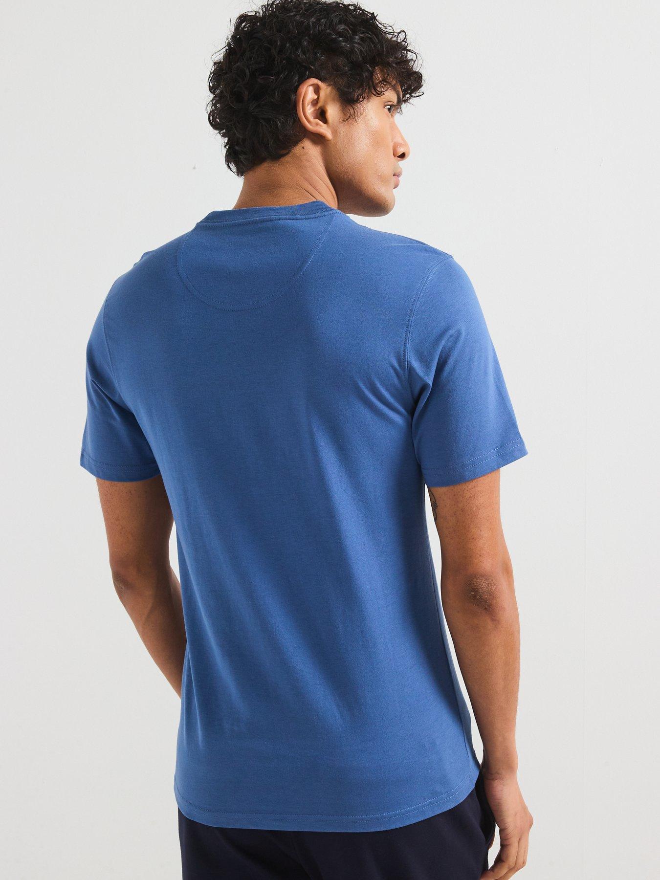 Image 2 of 5 of Barbour International Small Logo Short Sleeve T-Shirt- Blue