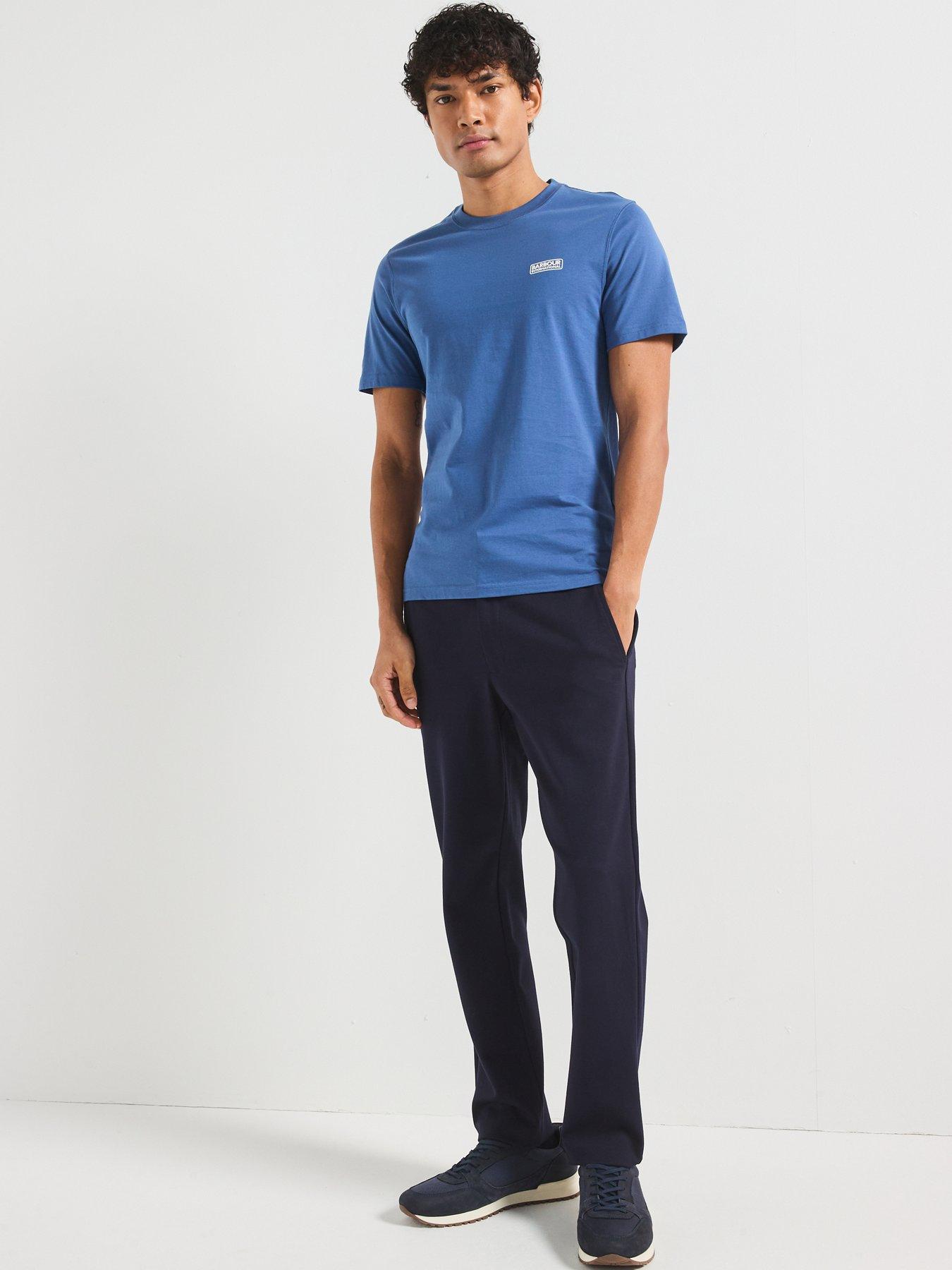 Image 5 of 5 of Barbour International Small Logo Short Sleeve T-Shirt- Blue