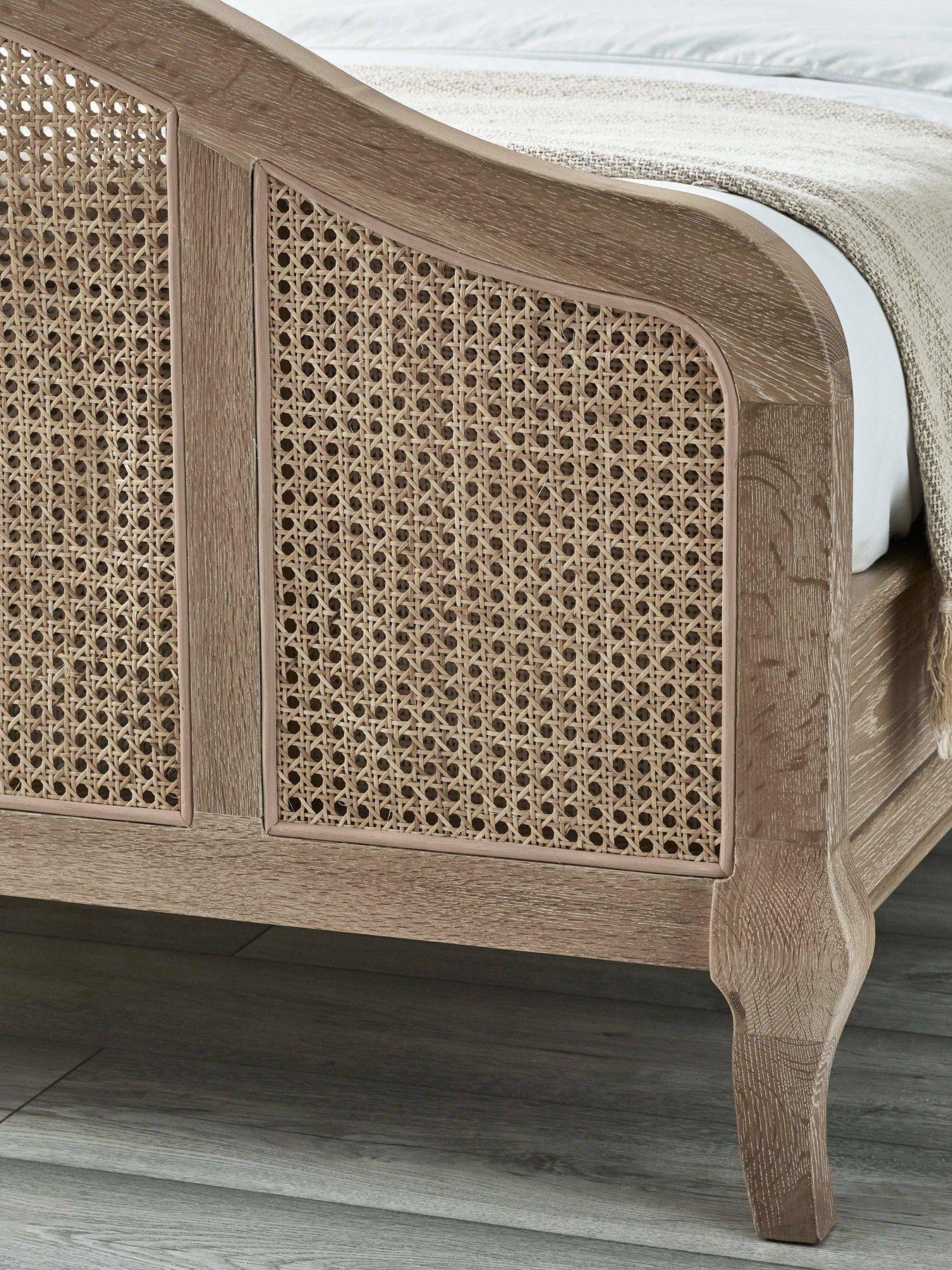 julian-bowen-fleur-rattan-bed-framenbsp--light-oakdetail