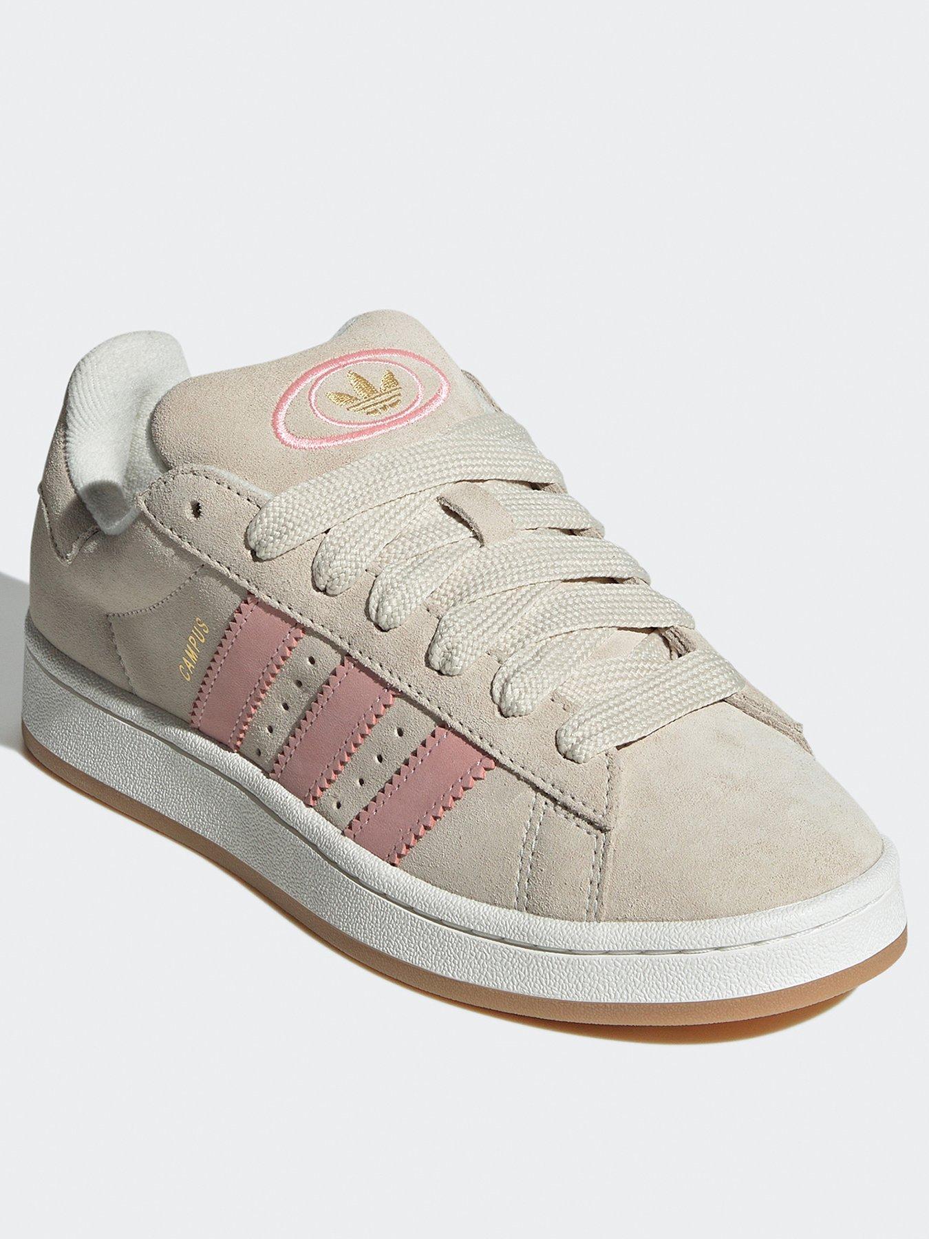 adidas gazelle silver green womens adidas Originals Campus 00'S Trainers In Light Pink And Brown main image 0