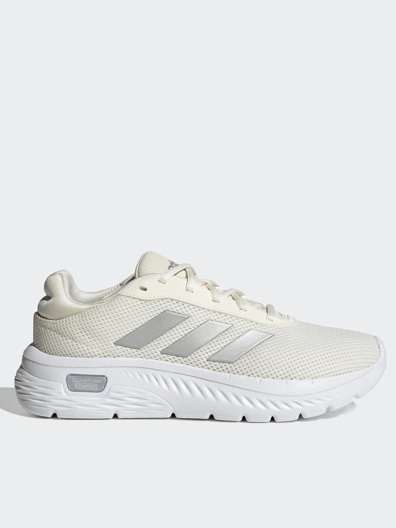 adidas-sportswear-womens-cloudfoam-comfy-trainers-off-whitesilver-metallicwhite