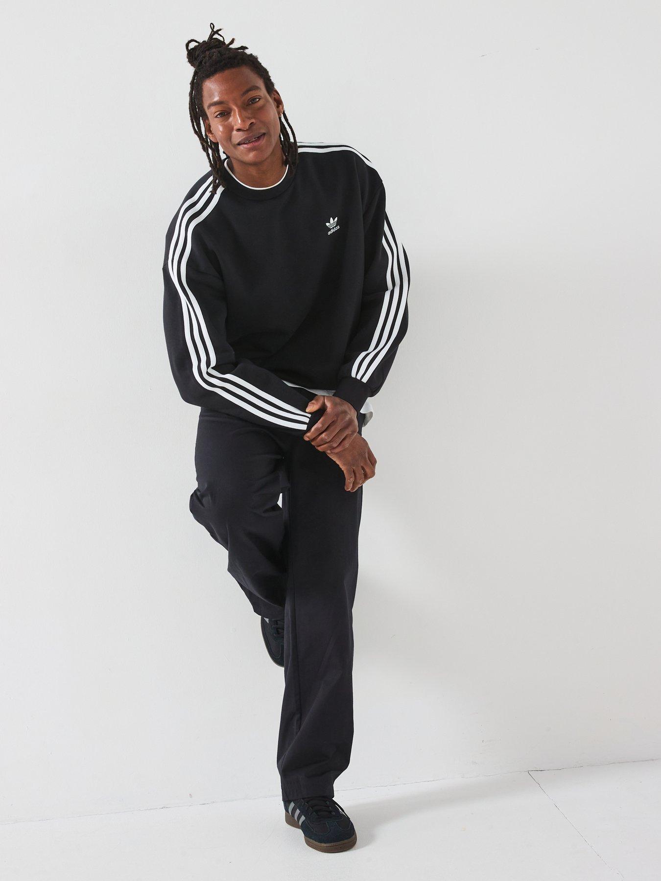 Image 3 of 6 of adidas Originals Mens Oversized Crew Sweat - Black
