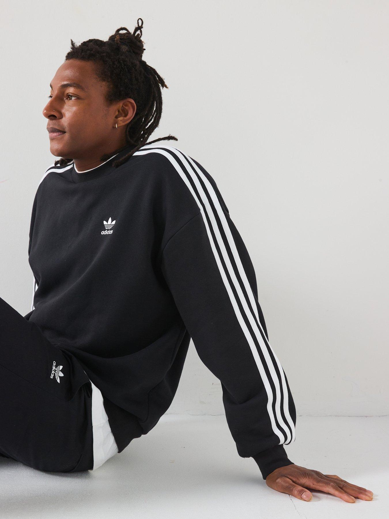 Image 5 of 6 of adidas Originals Mens Oversized Crew Sweat - Black