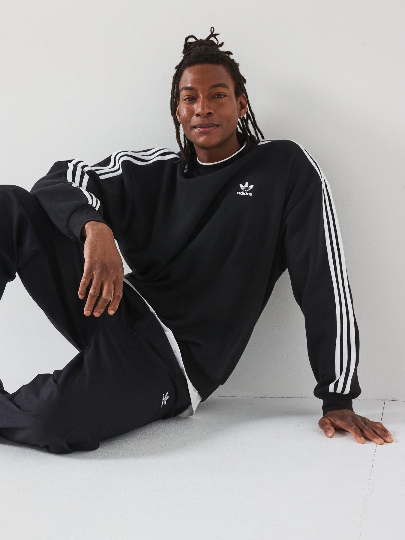 Image 6 of 6 of adidas Originals Mens Oversized Crew Sweat - Black