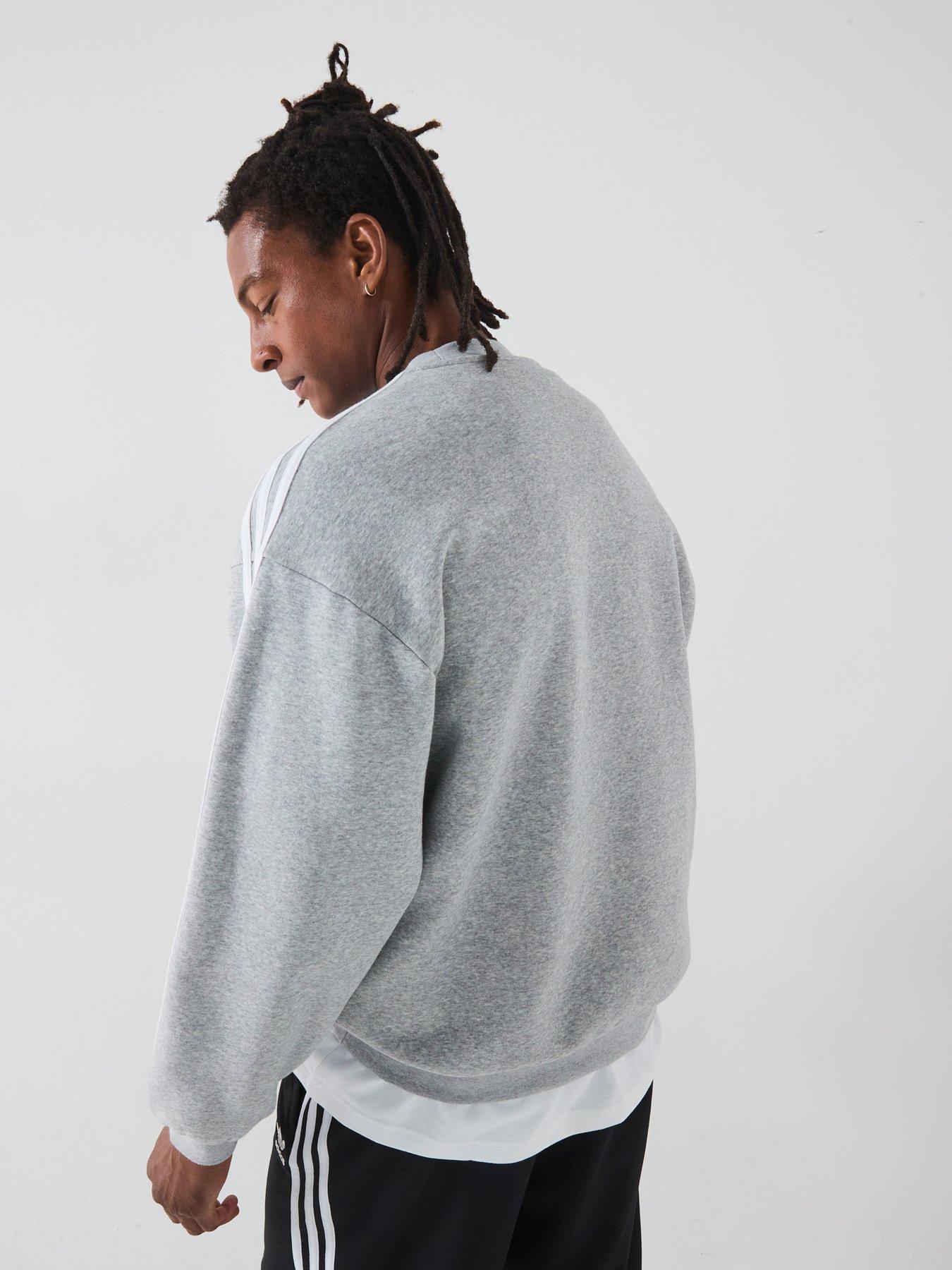 Image 2 of 5 of adidas Originals Mens Oversized Crew Sweat - Grey