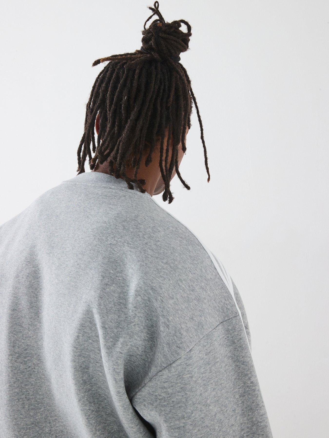 Image 4 of 5 of adidas Originals Mens Oversized Crew Sweat - Grey