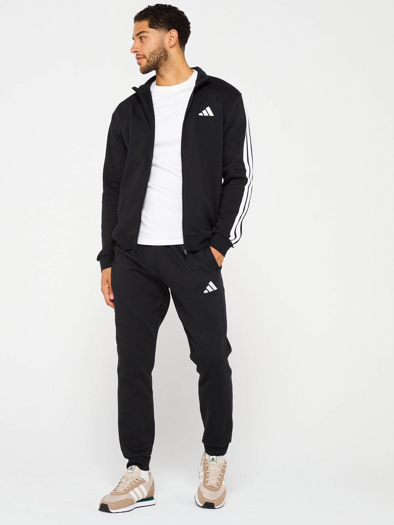adidas-sportswear-mens-basic-3-stripe-fleece-tracksuit-black
