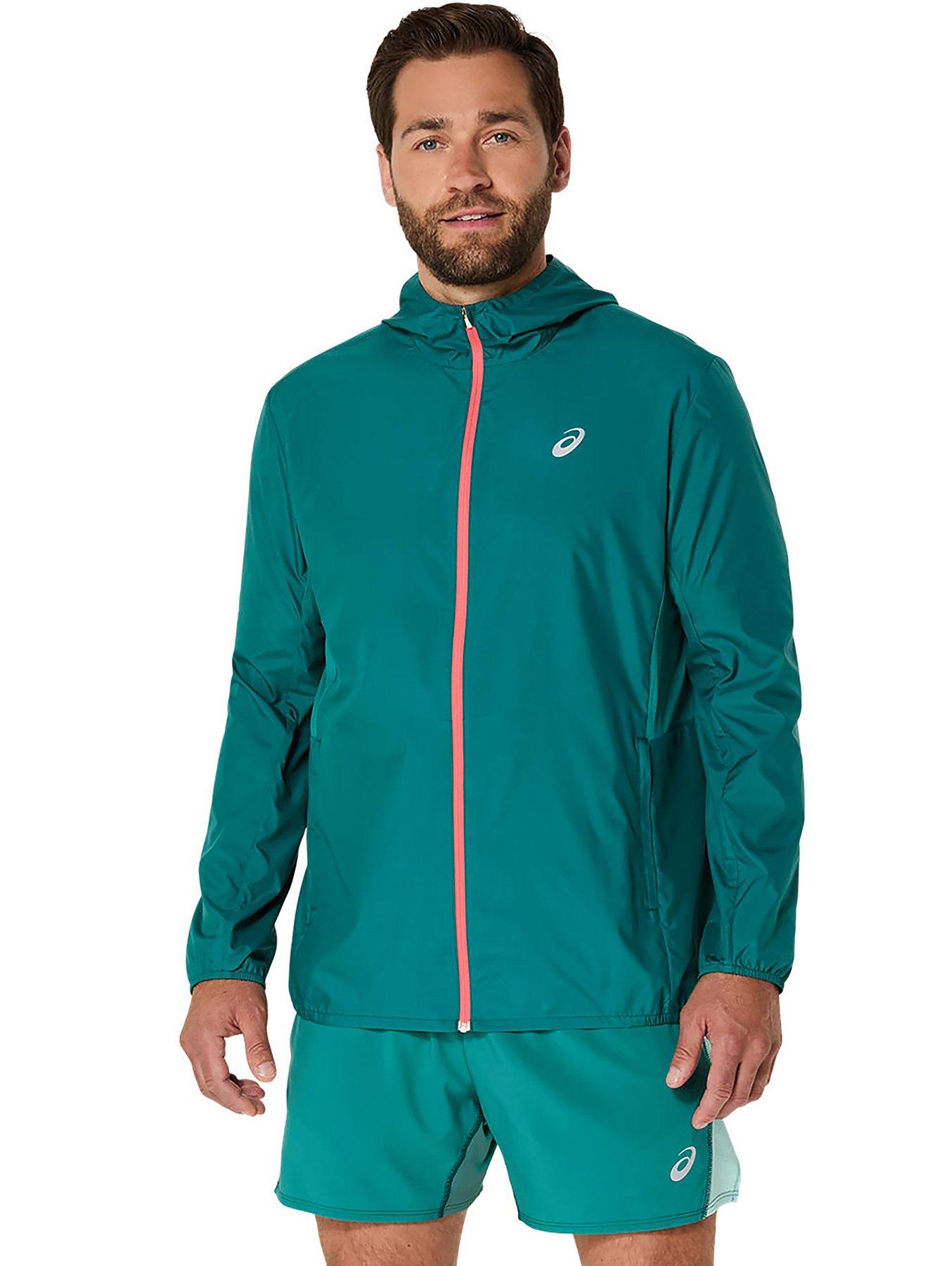 Image 1 of 6 of Asics Mens Running Core Jacket - Green
