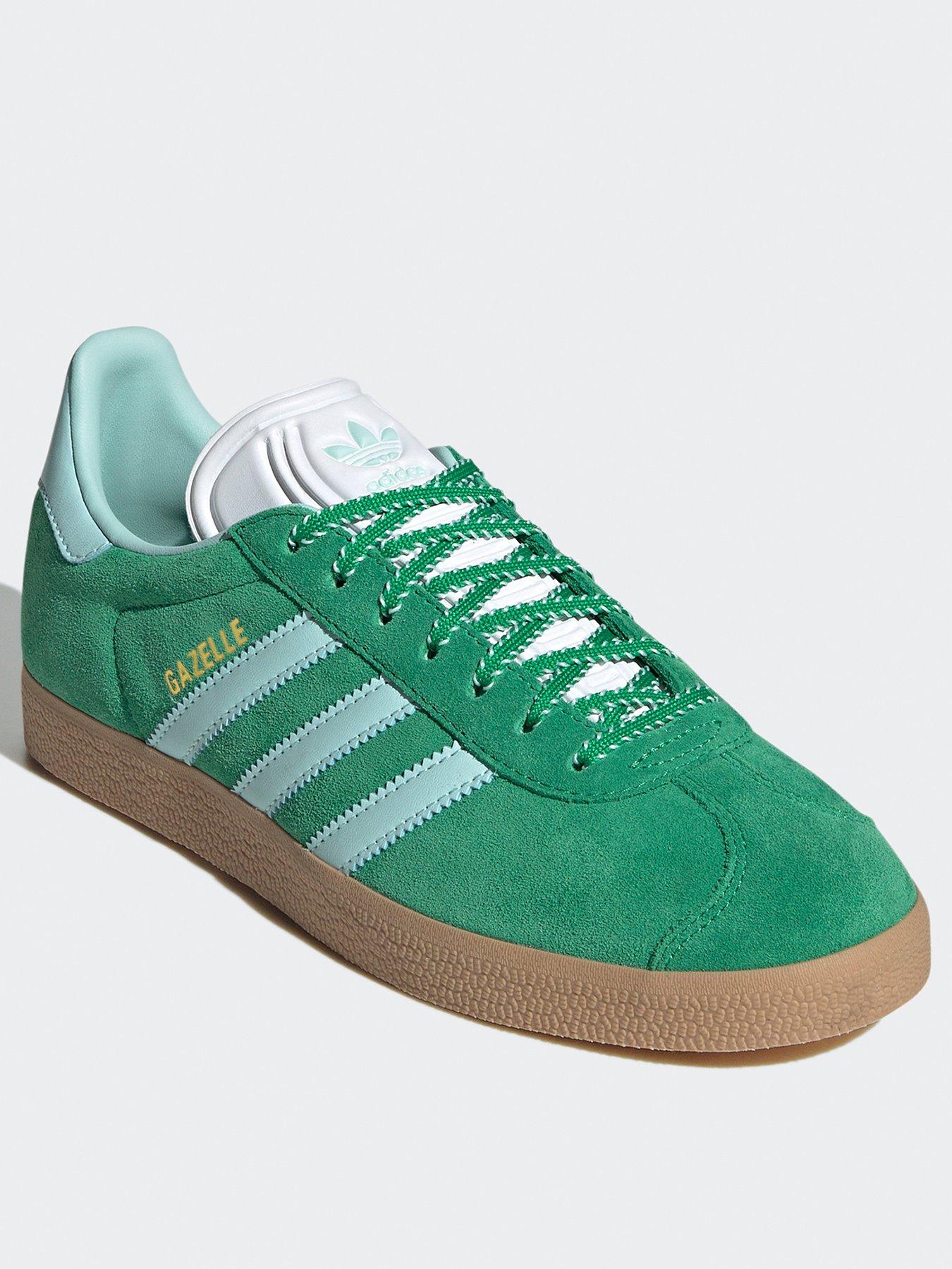 adidas gazelle silver green womens Adidas Originals
