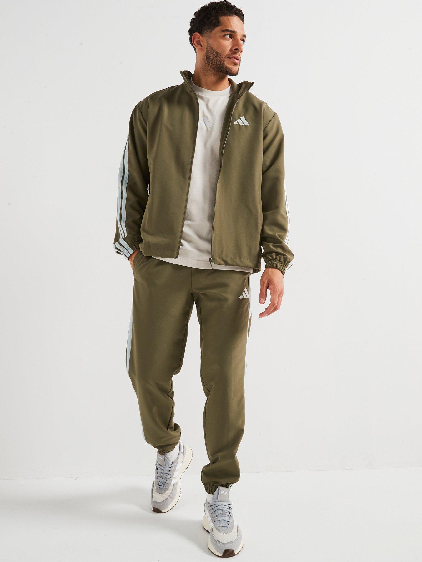 adidas-sportswear-mens-sportswear-basic-3-stripes-woven-tracksuit-green