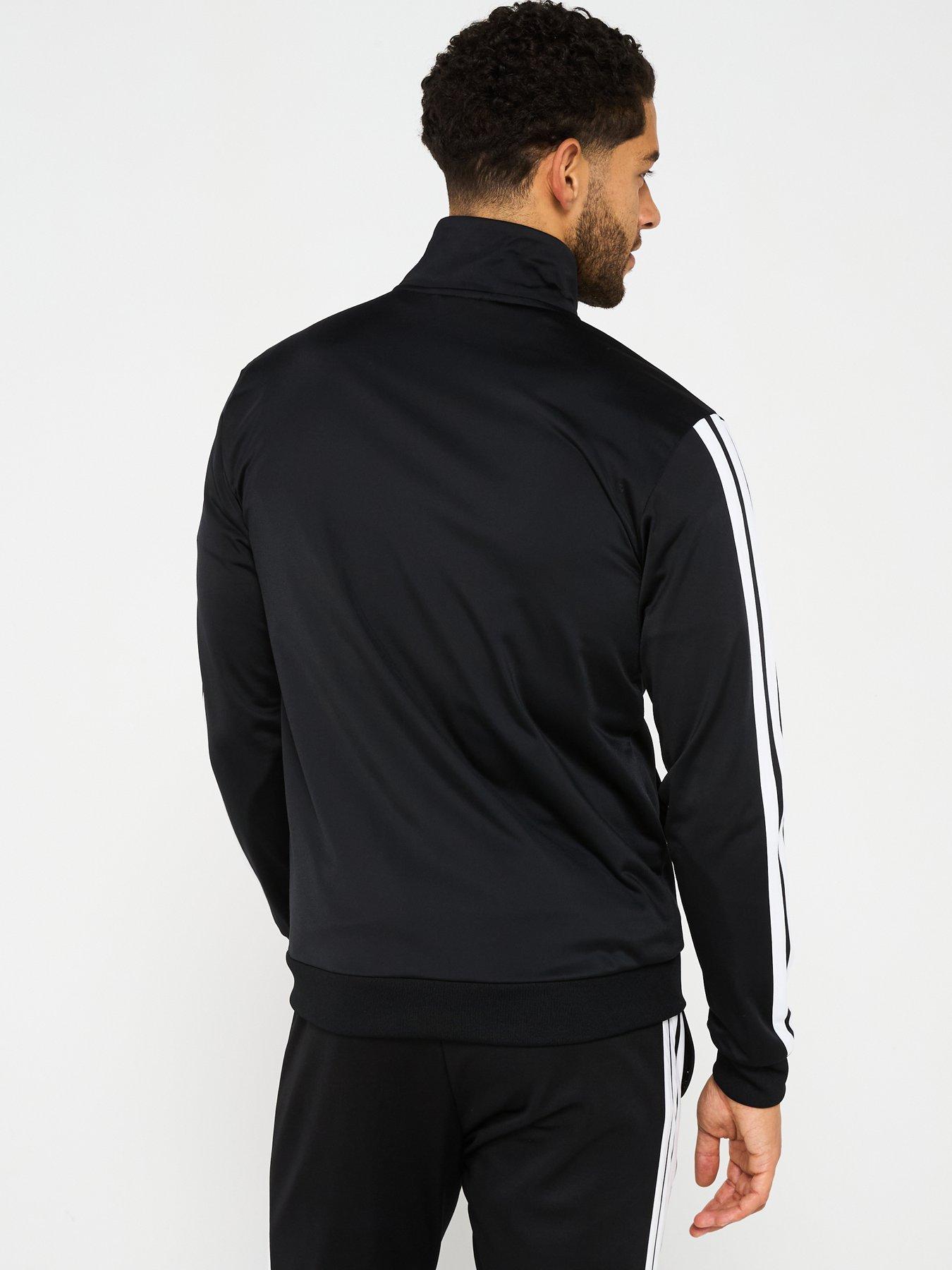 adidas-sportswear-mens-sportswear-basic-3-stripes-tricot-tracksuit-blackstillFront